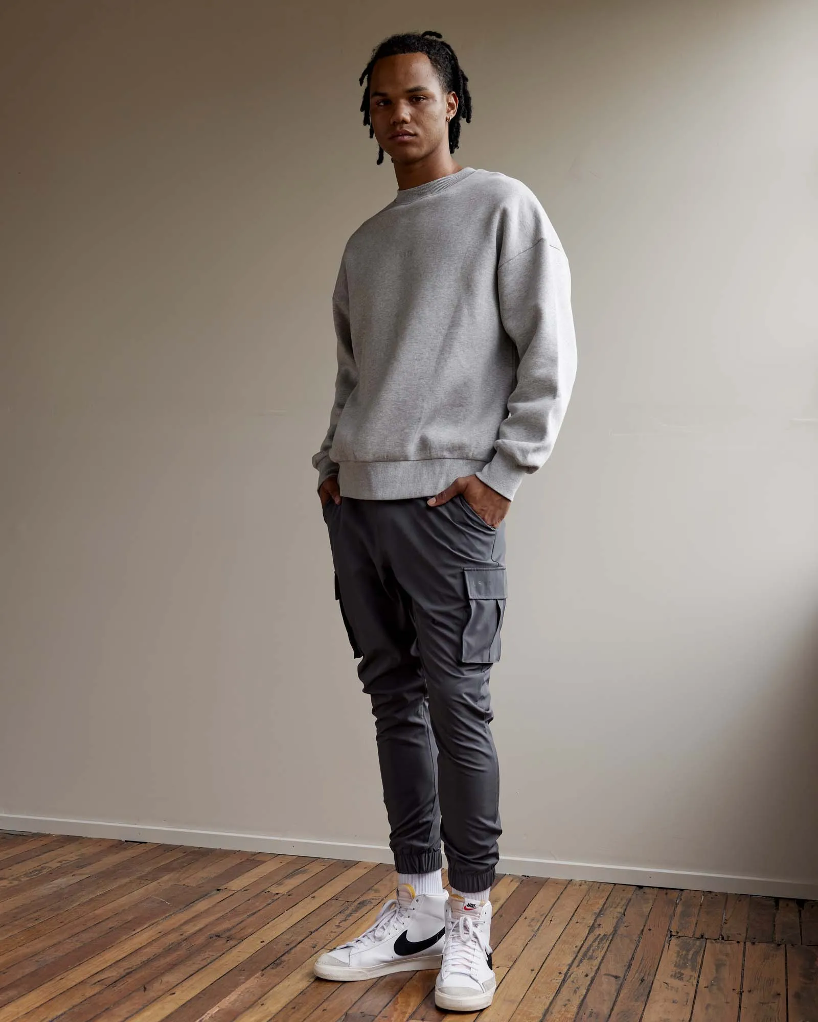 MVP Oversized Sweater - Lt Grey Marl sold by LSKD product image thumbnail 2
