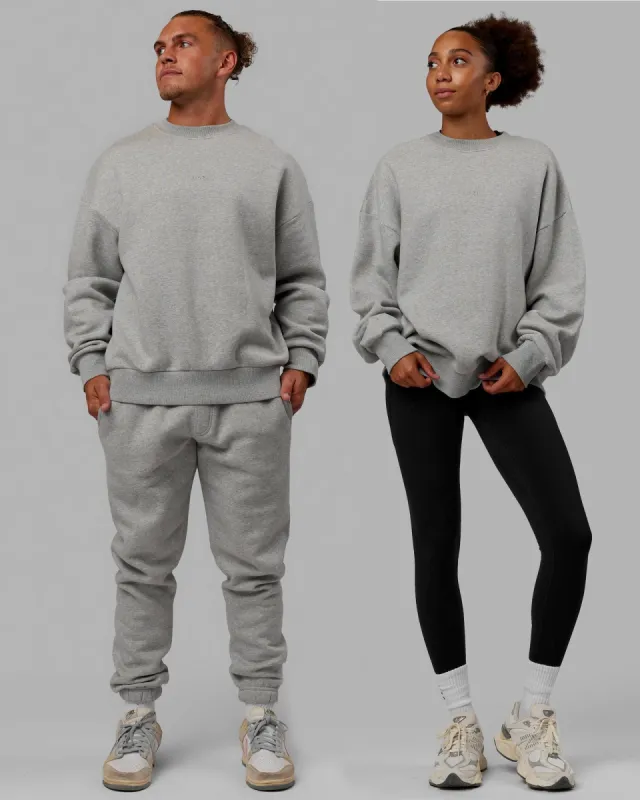 MVP Oversized Sweater - Lt Grey Marl sold by LSKD