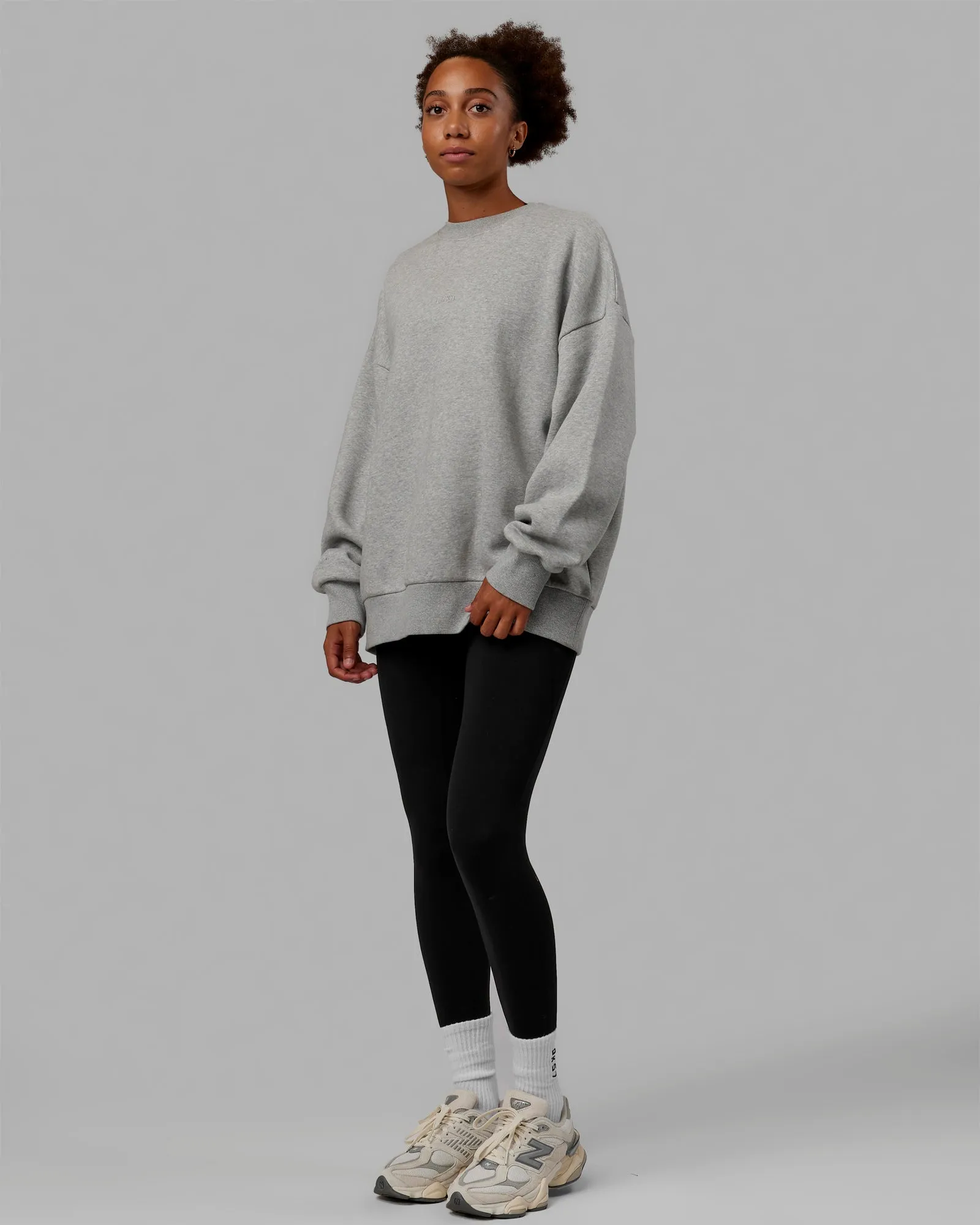 MVP Oversized Sweater - Lt Grey Marl sold by LSKD product image thumbnail 5