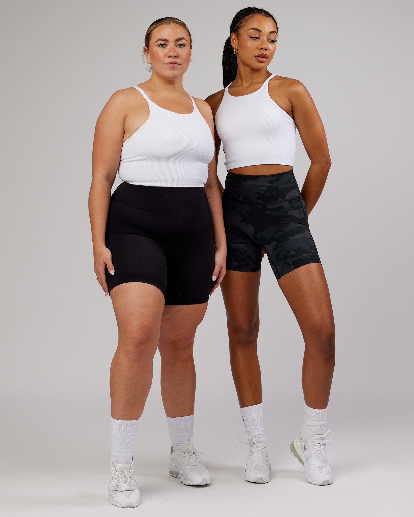 Minimal Seamless Crop Ribbed Tank - White sold by LSKD product image thumbnail 3