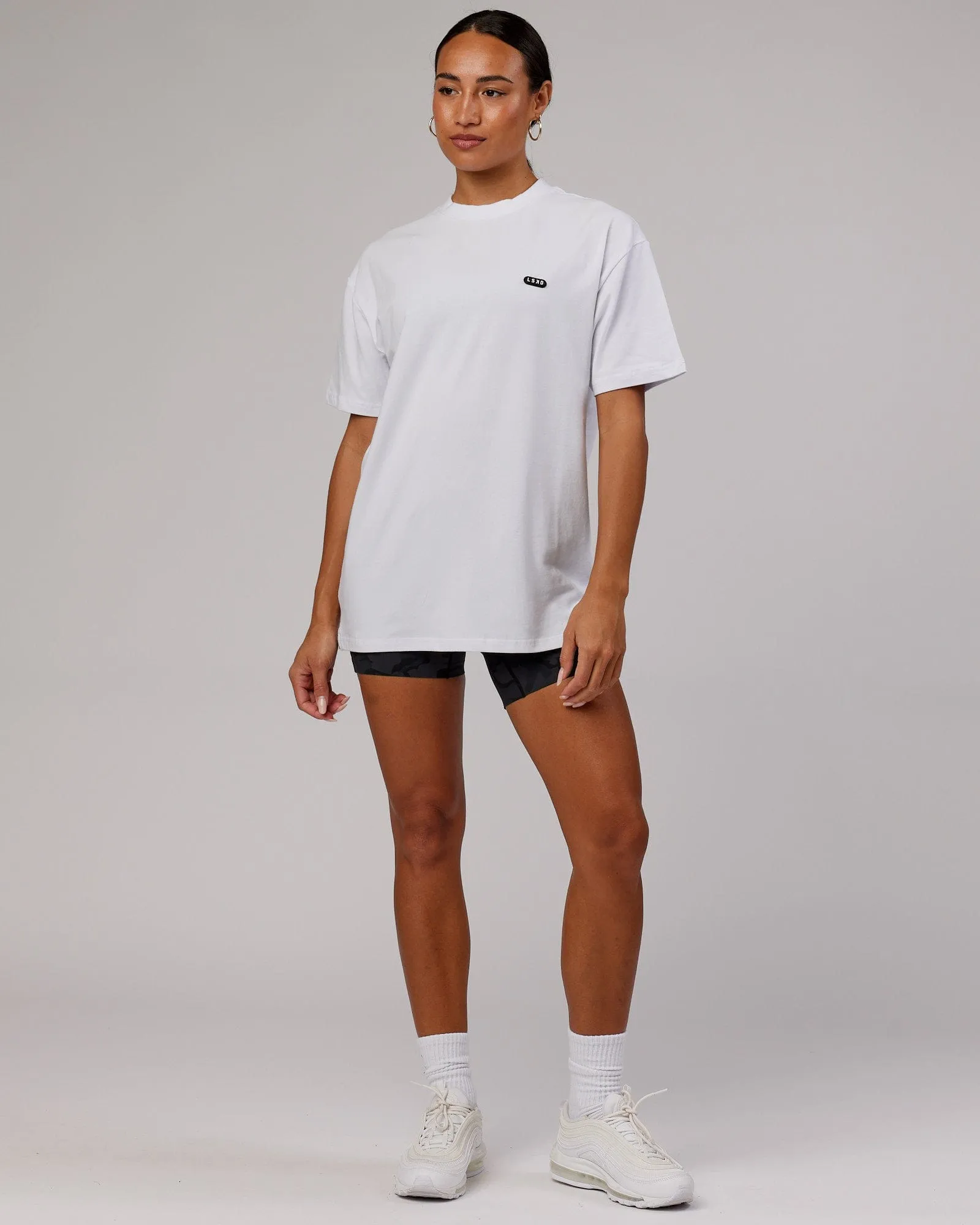 Unisex Capsule FLXCotton Tee Oversize - White sold by LSKD product image thumbnail 4