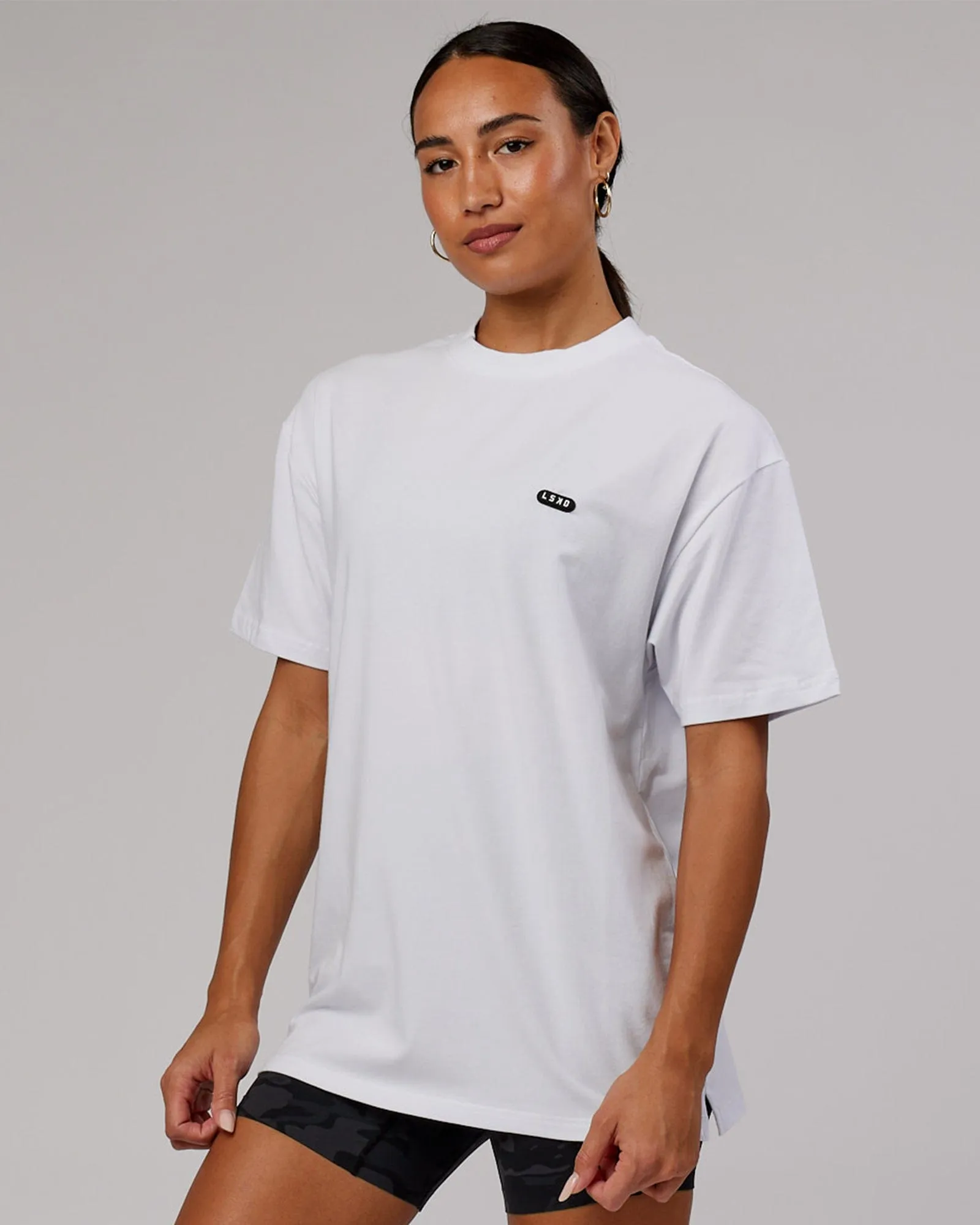 Unisex Capsule FLXCotton Tee Oversize - White sold by LSKD product image thumbnail 2
