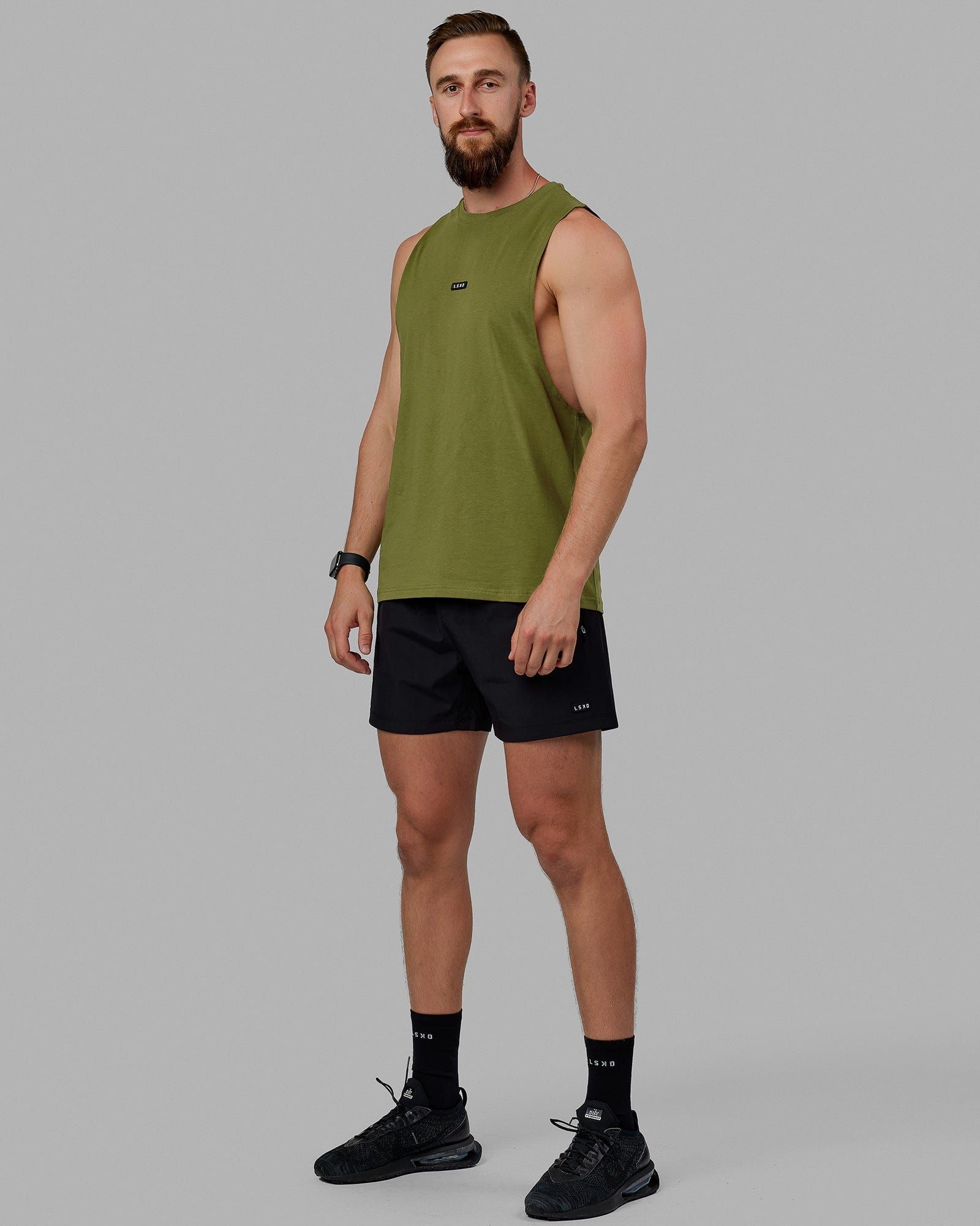 Fundamental FLXCotton Drop Arm Tank - Moss sold by LSKD product image thumbnail 3