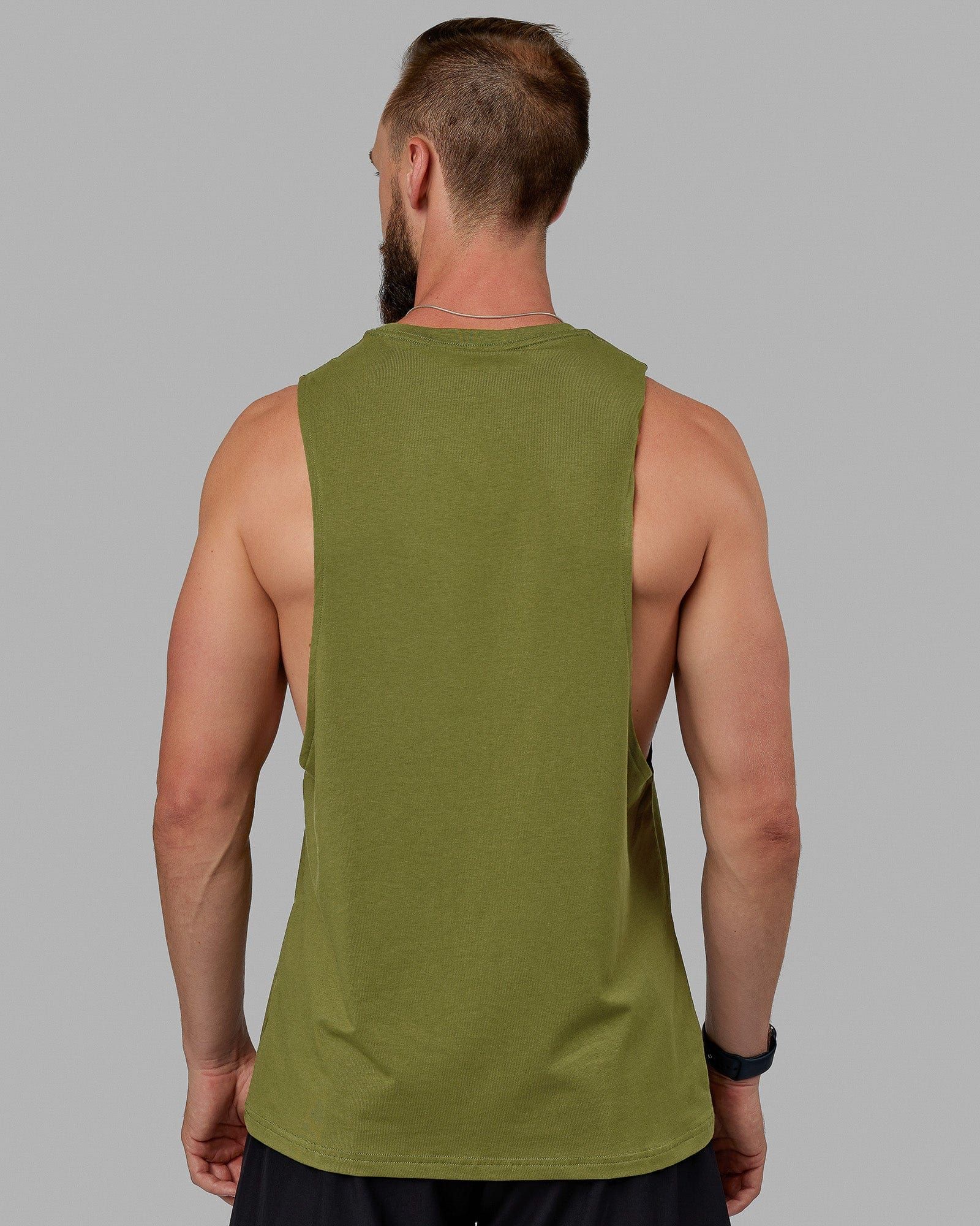 Fundamental FLXCotton Drop Arm Tank - Moss sold by LSKD product image thumbnail 4
