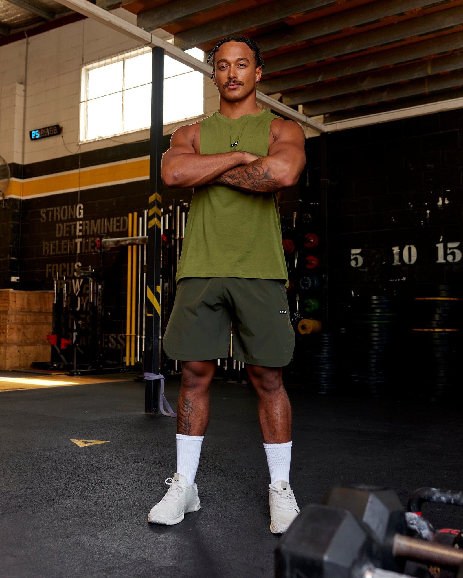 Fundamental FLXCotton Drop Arm Tank - Moss sold by LSKD product image thumbnail 5