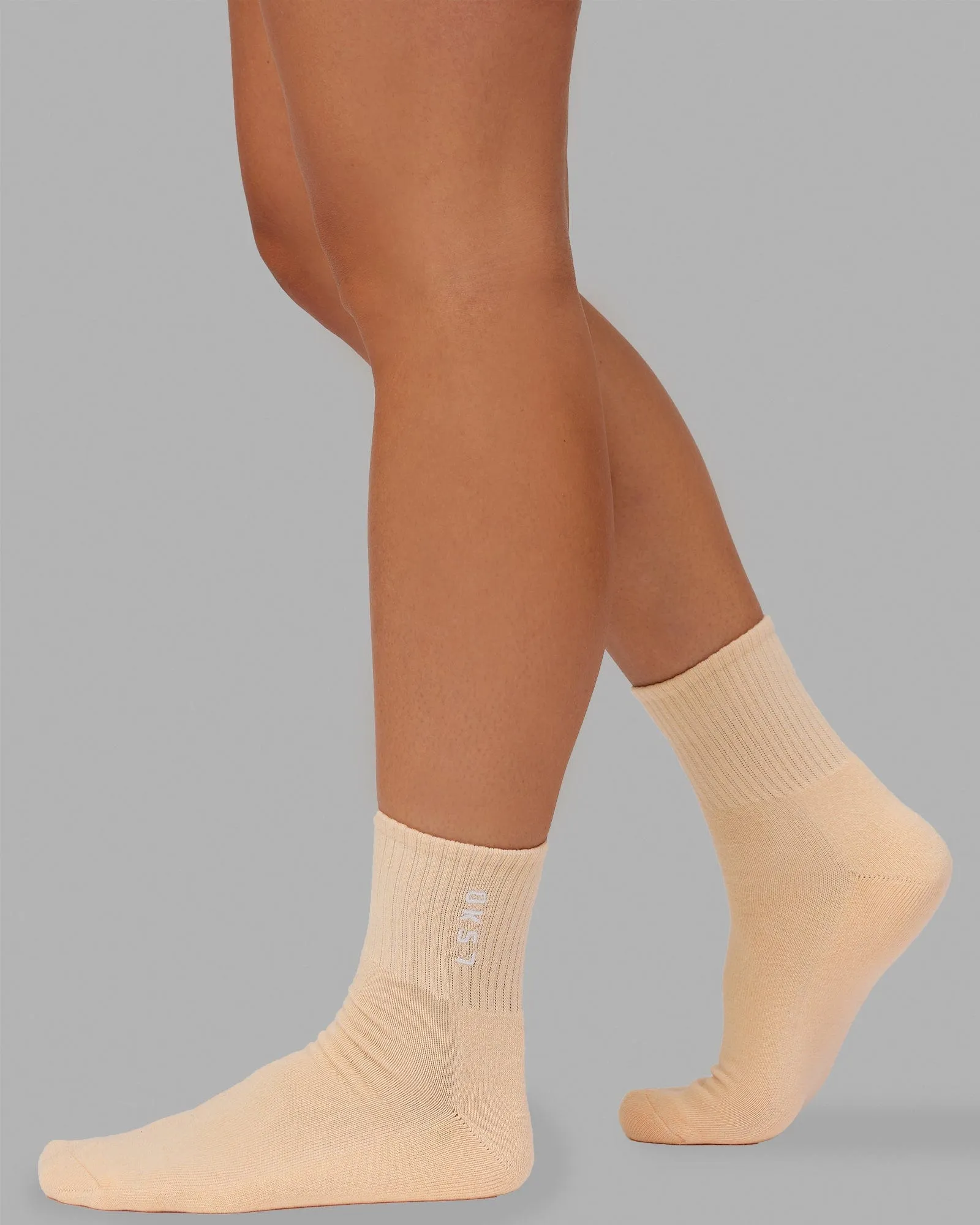 Signal Quarter Socks 3 Pack - Pastel-Blue-Pink-Orange sold by LSKD product image thumbnail 4