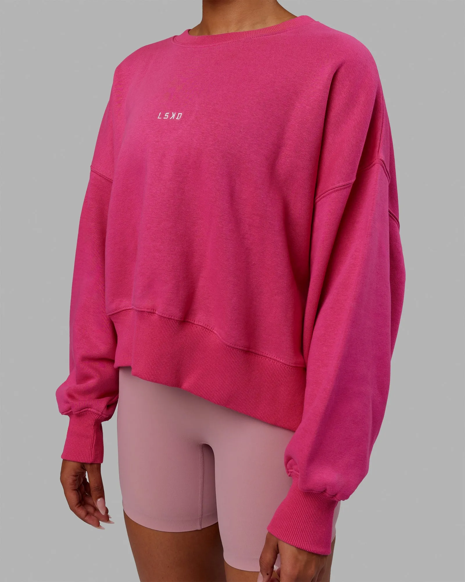 Everyday Slouch Sweater - Ultra Pink sold by LSKD product image thumbnail 3