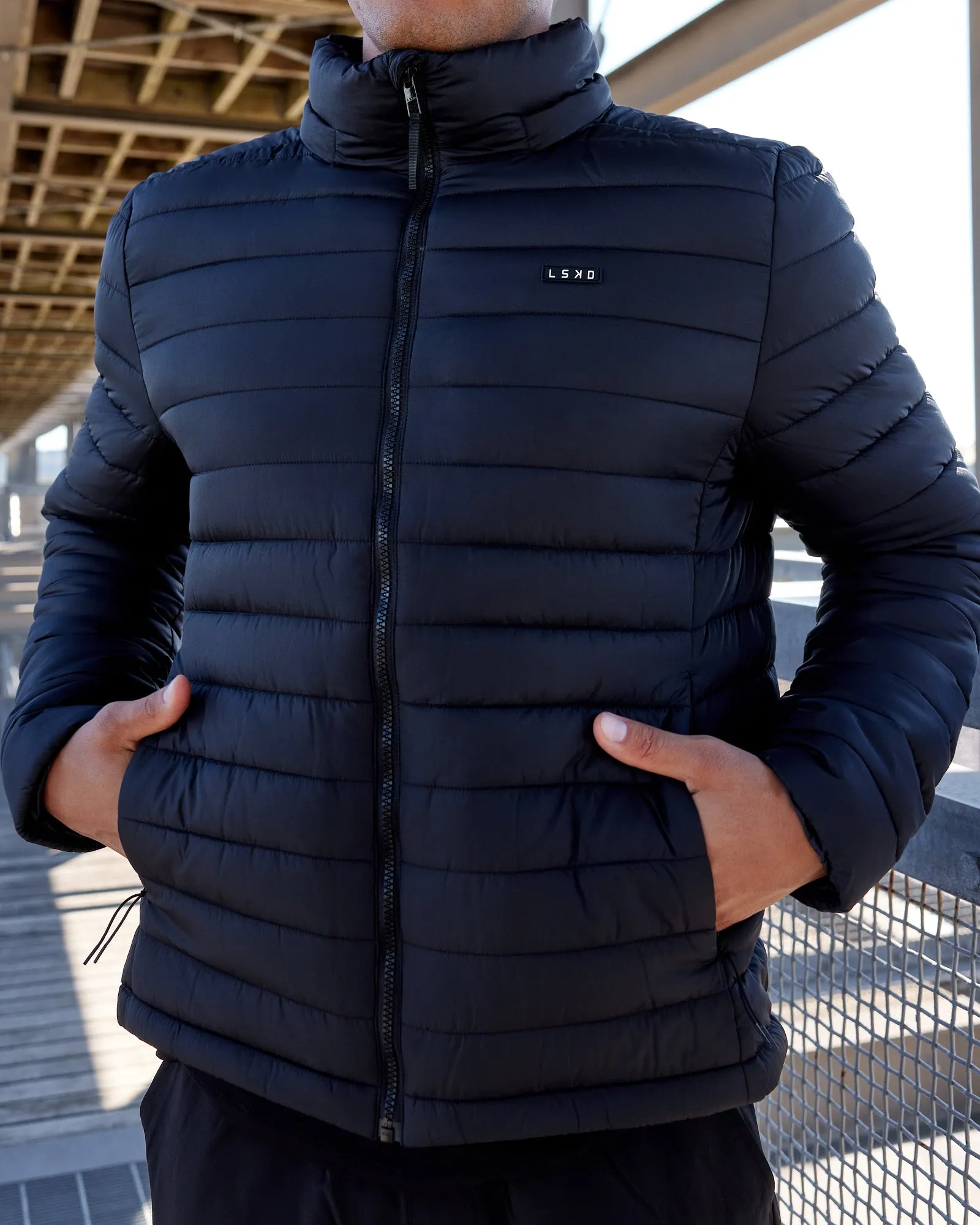 All-day Puffer Jacket - Black sold by LSKD product image thumbnail 2