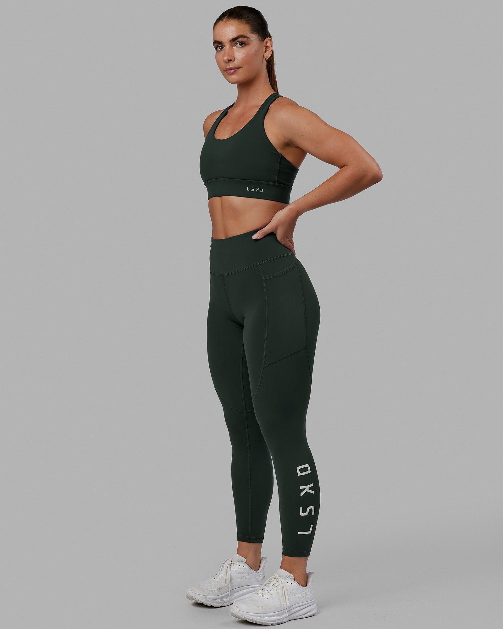 Rep 7/8 Length Tights - Vital Green sold by LSKD product image thumbnail 3
