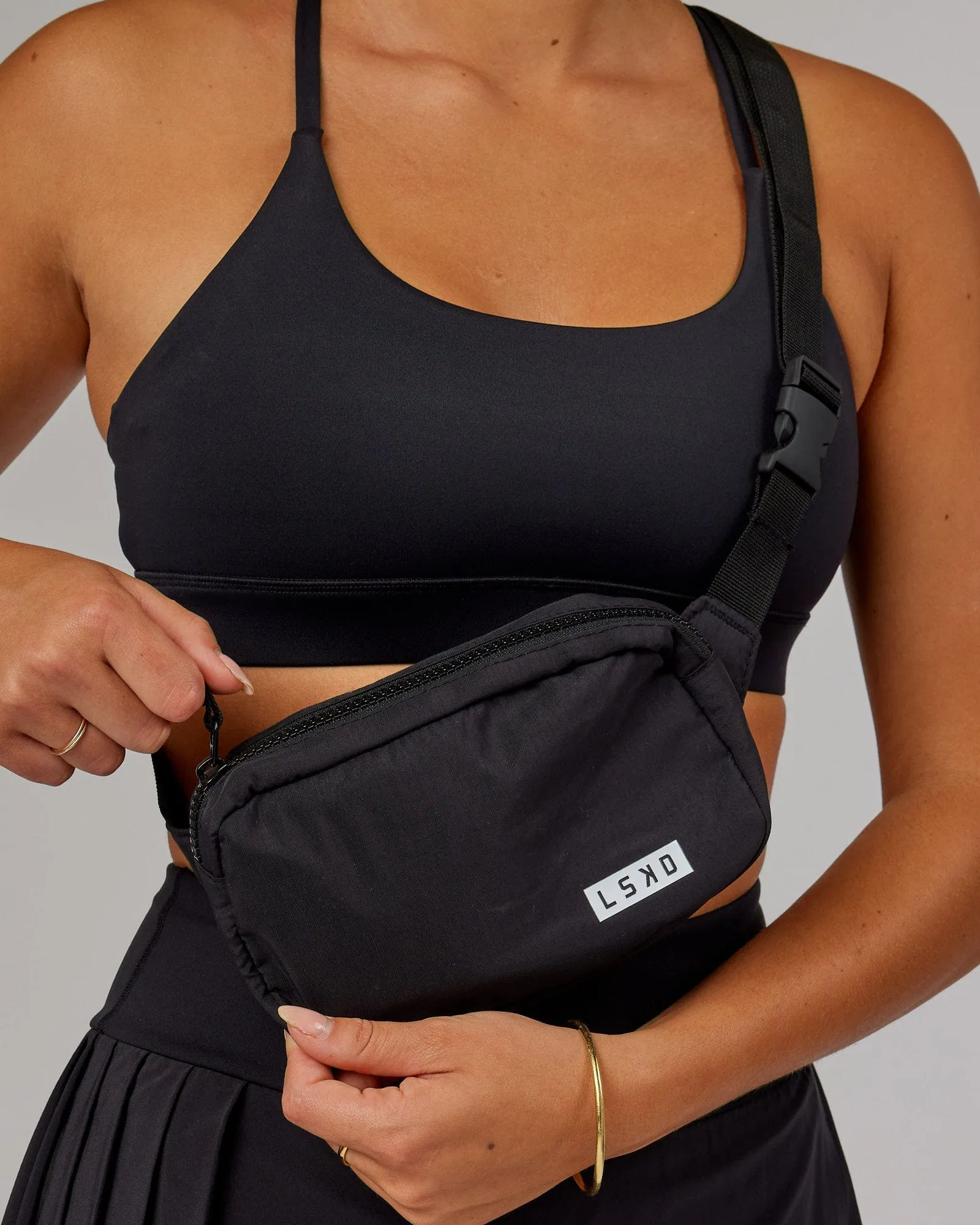 Base Cross Body Bag - Black sold by LSKD product image thumbnail 2