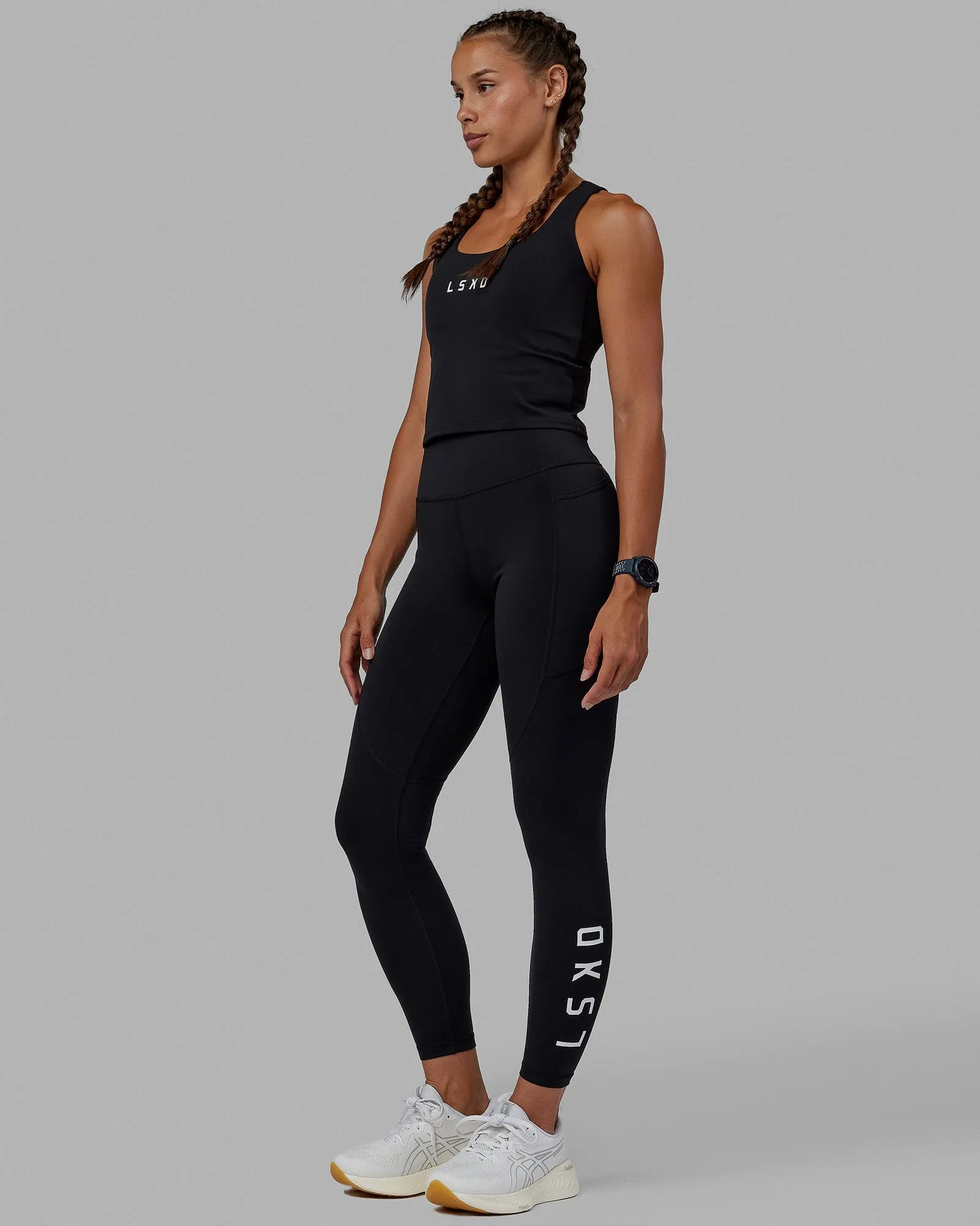 Rep Shelf Bra Performance Tank - Black sold by LSKD product image thumbnail 2