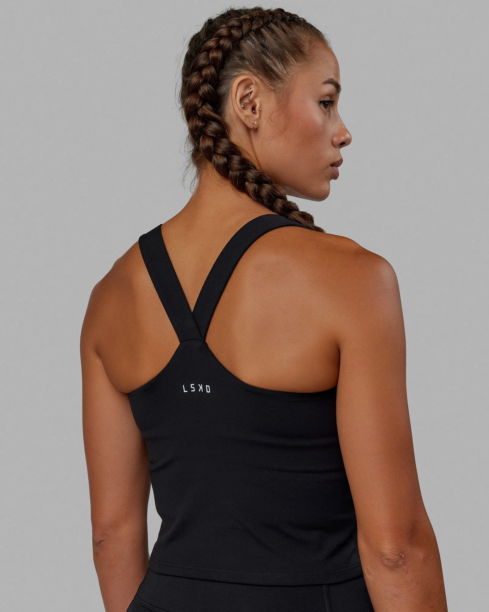 Rep Shelf Bra Performance Tank - Black sold by LSKD product image thumbnail 3