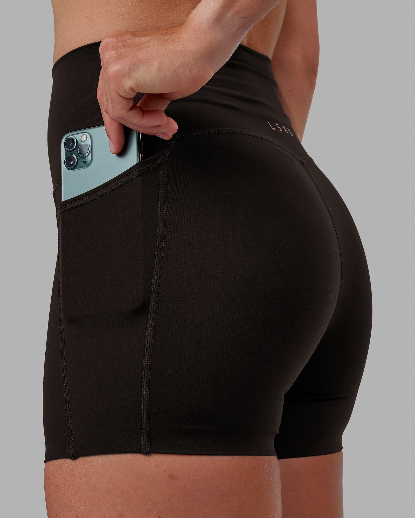 Elixir X-Short Tights With Pockets - Dark Walnut sold by LSKD product image thumbnail 5