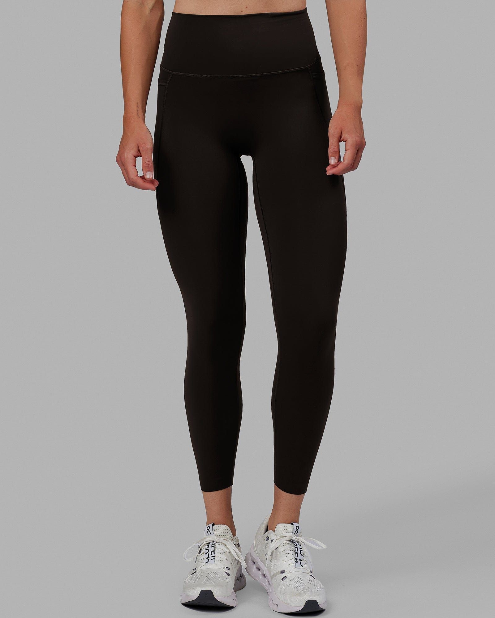 Elixir 7/8 Length Tights With Pockets - Dark Walnut sold by LSKD