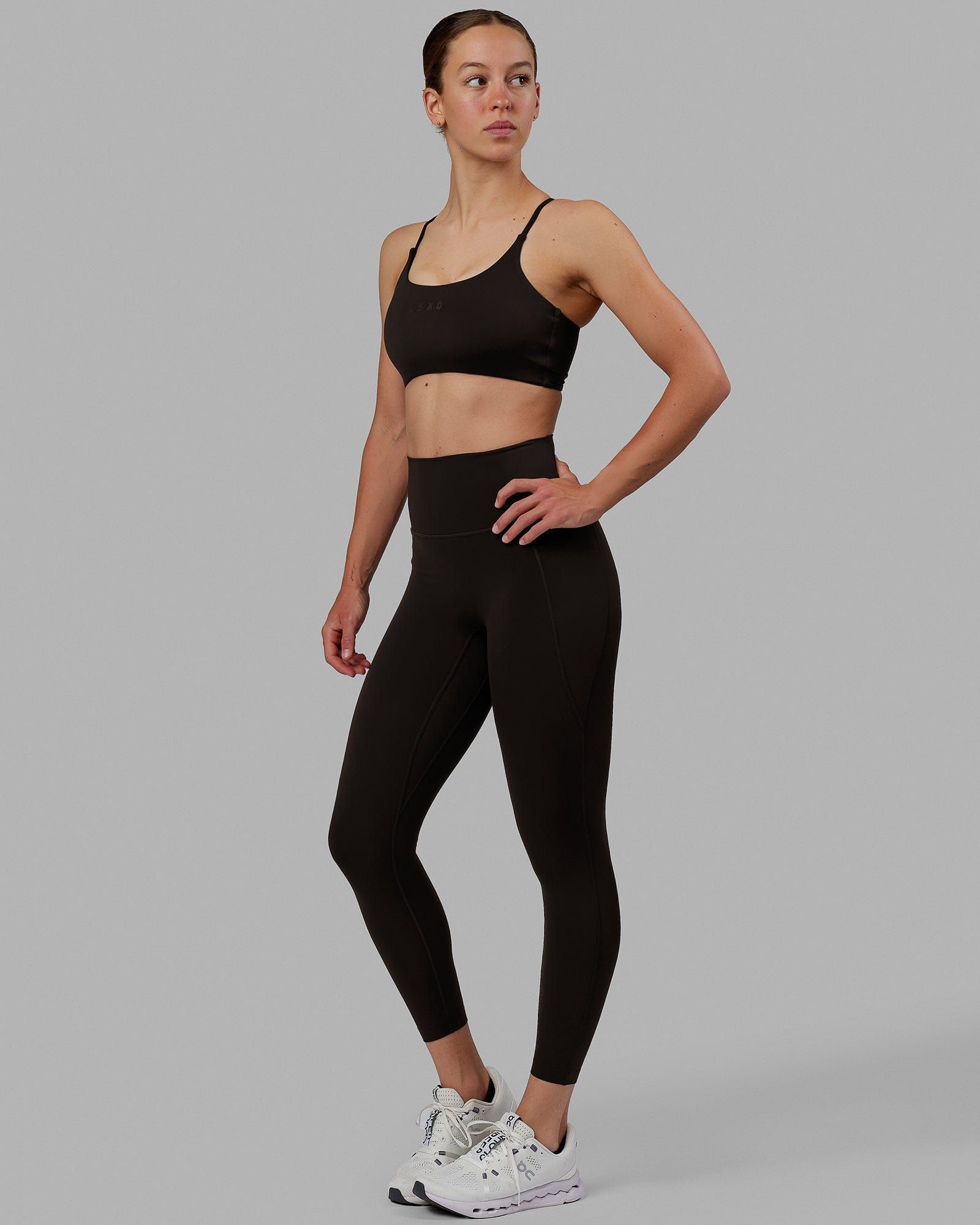 Elixir 7/8 Length Tights With Pockets - Dark Walnut sold by LSKD product image thumbnail 5