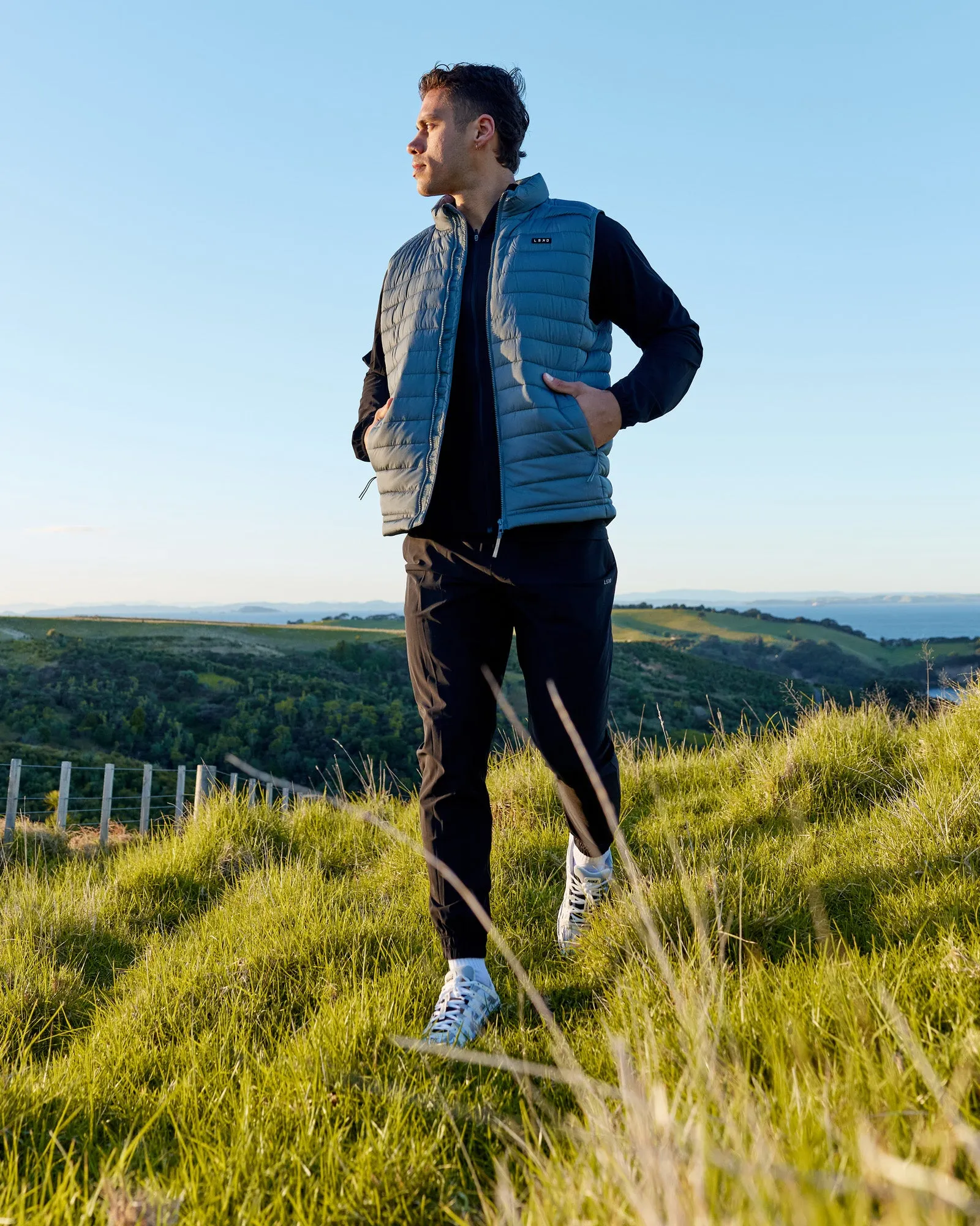 All Day Puffer Vest - Storm sold by LSKD product image thumbnail 3