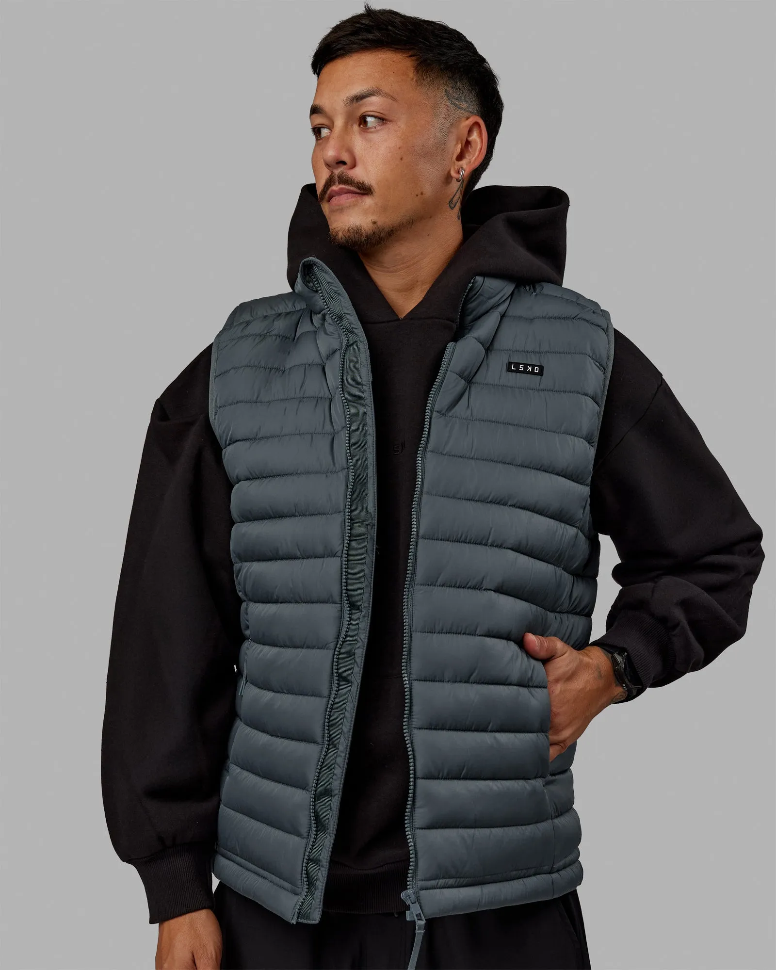 All Day Puffer Vest - Storm sold by LSKD