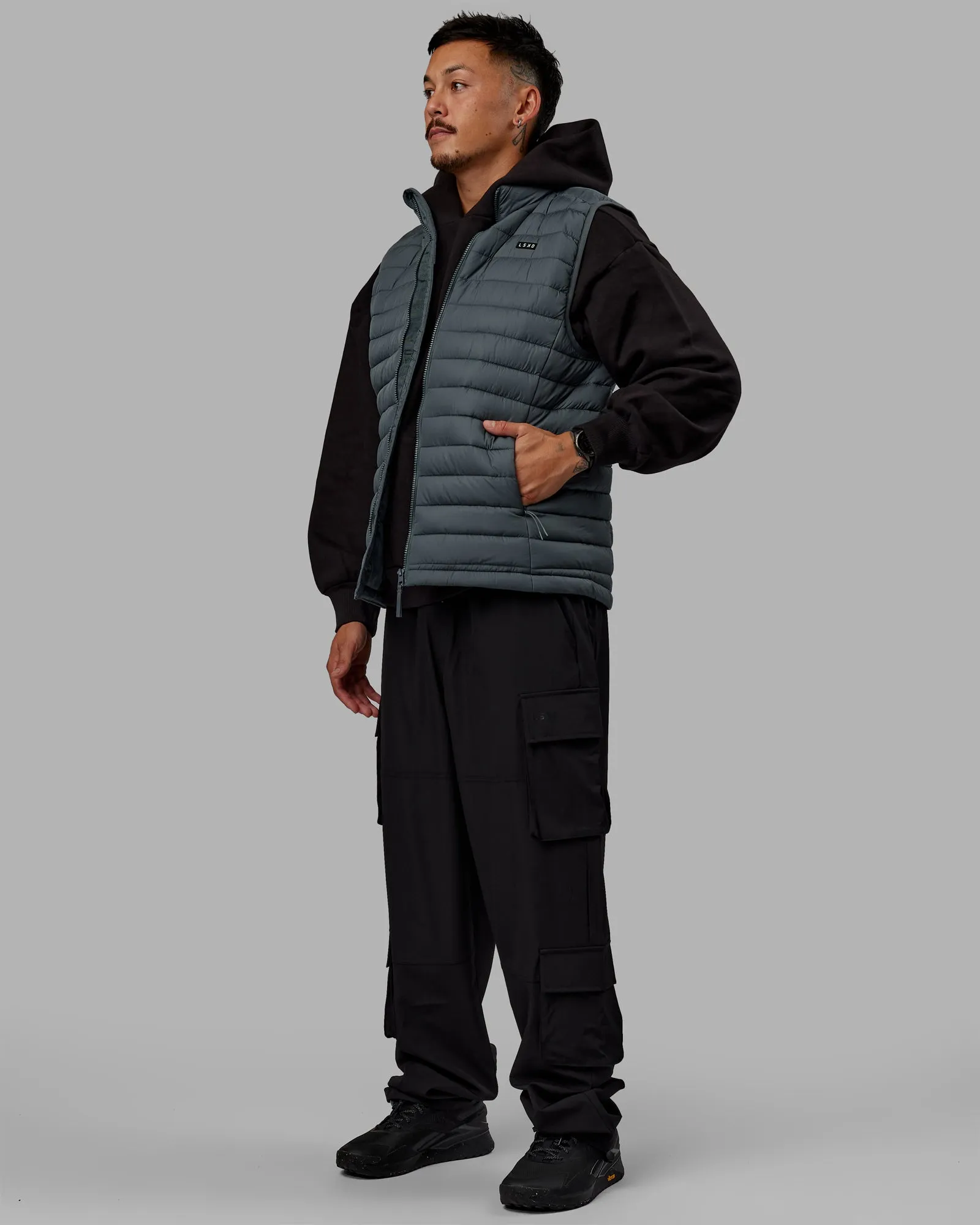All Day Puffer Vest - Storm sold by LSKD product image thumbnail 5