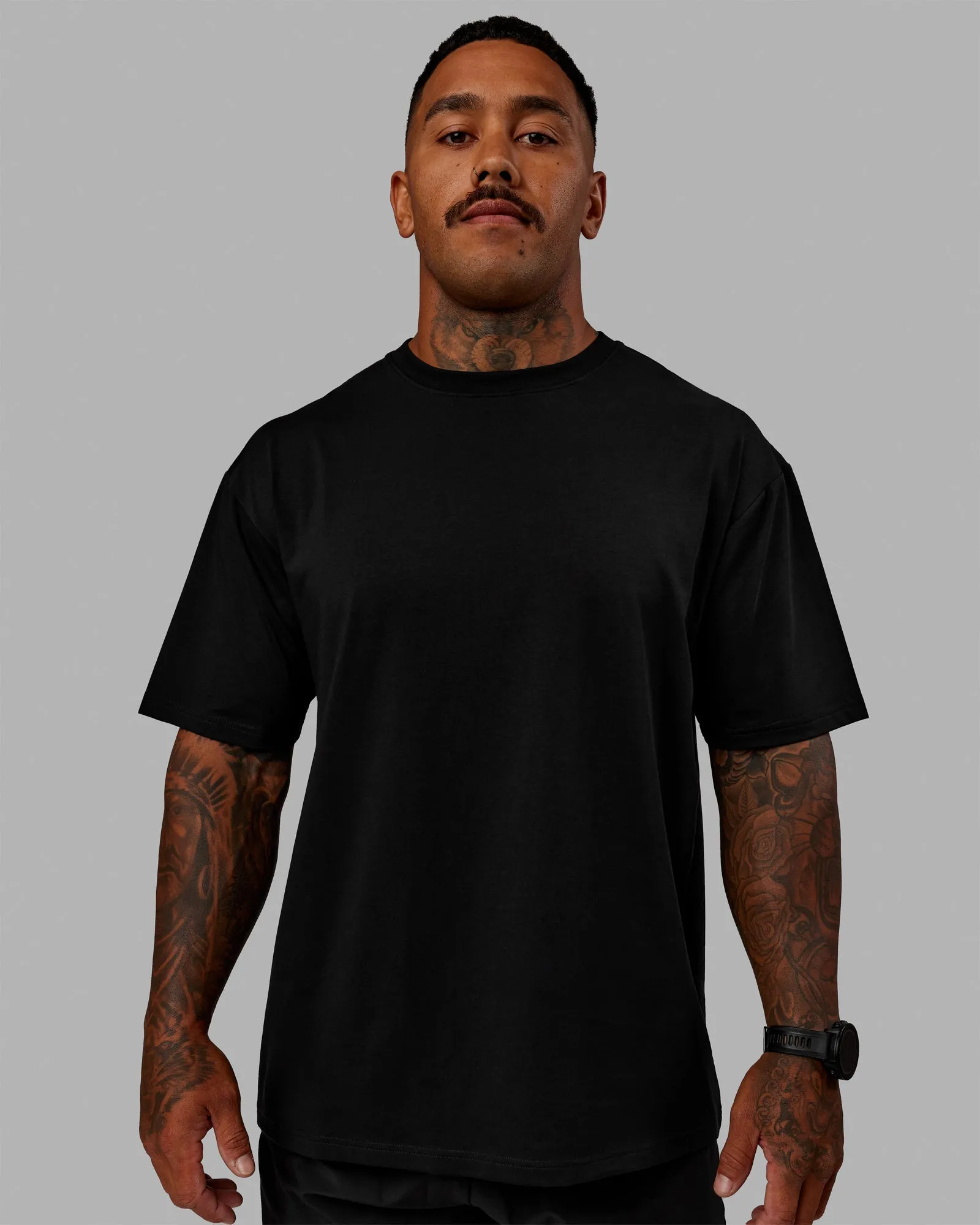 Lifting Club FLXCotton Tee Oversize - Black-Black sold by LSKD product image thumbnail 3