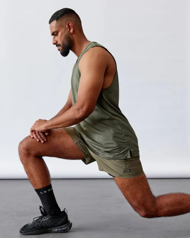 Rep 5" Performance Short - Olive Leaf sold by LSKD