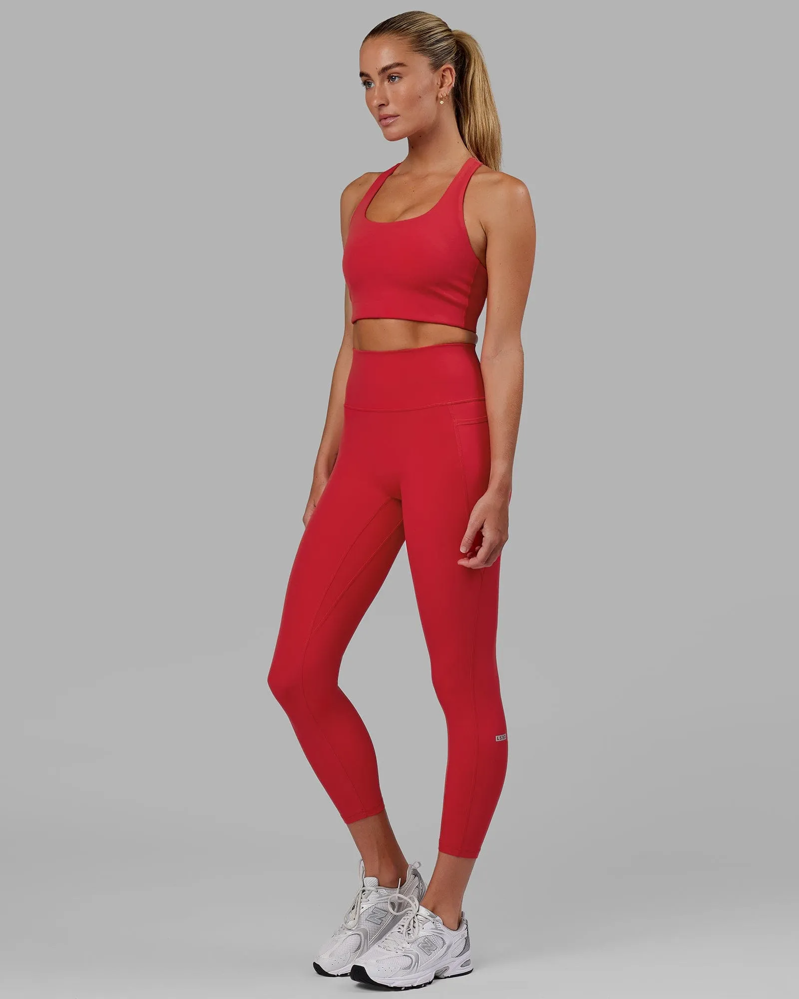Fusion 7/8 Length Tights - Scarlet sold by LSKD product image thumbnail 3