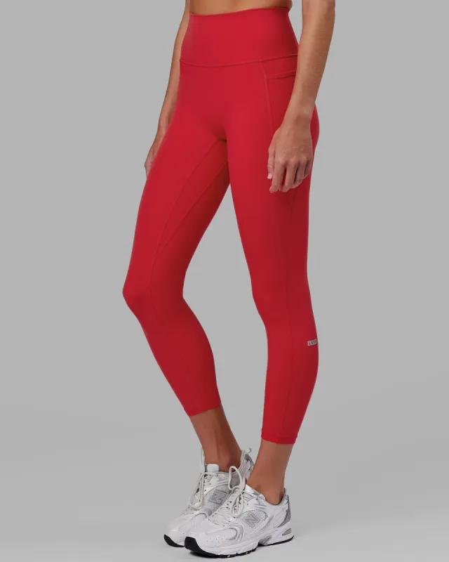 Fusion 7/8 Length Tights - Scarlet sold by LSKD