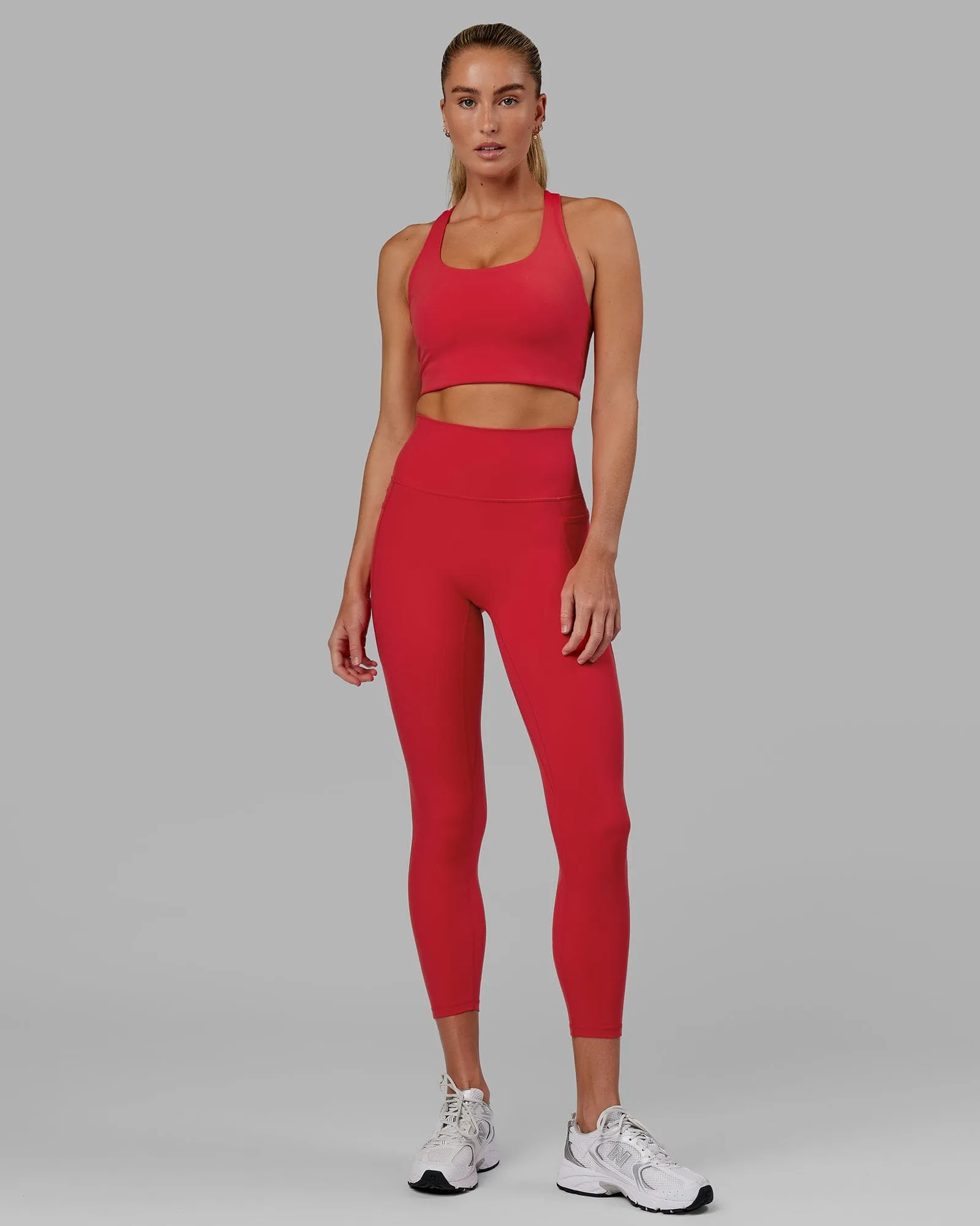 Fusion 7/8 Length Tights - Scarlet sold by LSKD product image thumbnail 5