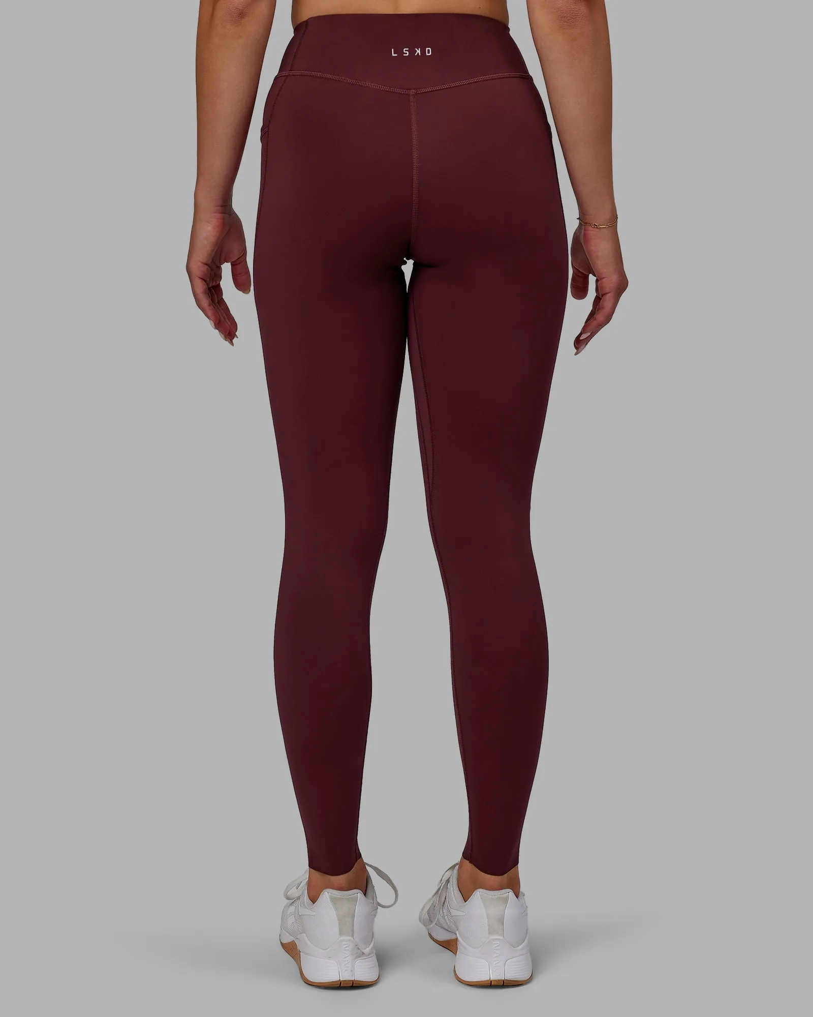 Elite Full Length Legging - Dark Cherry sold by LSKD product image thumbnail 3