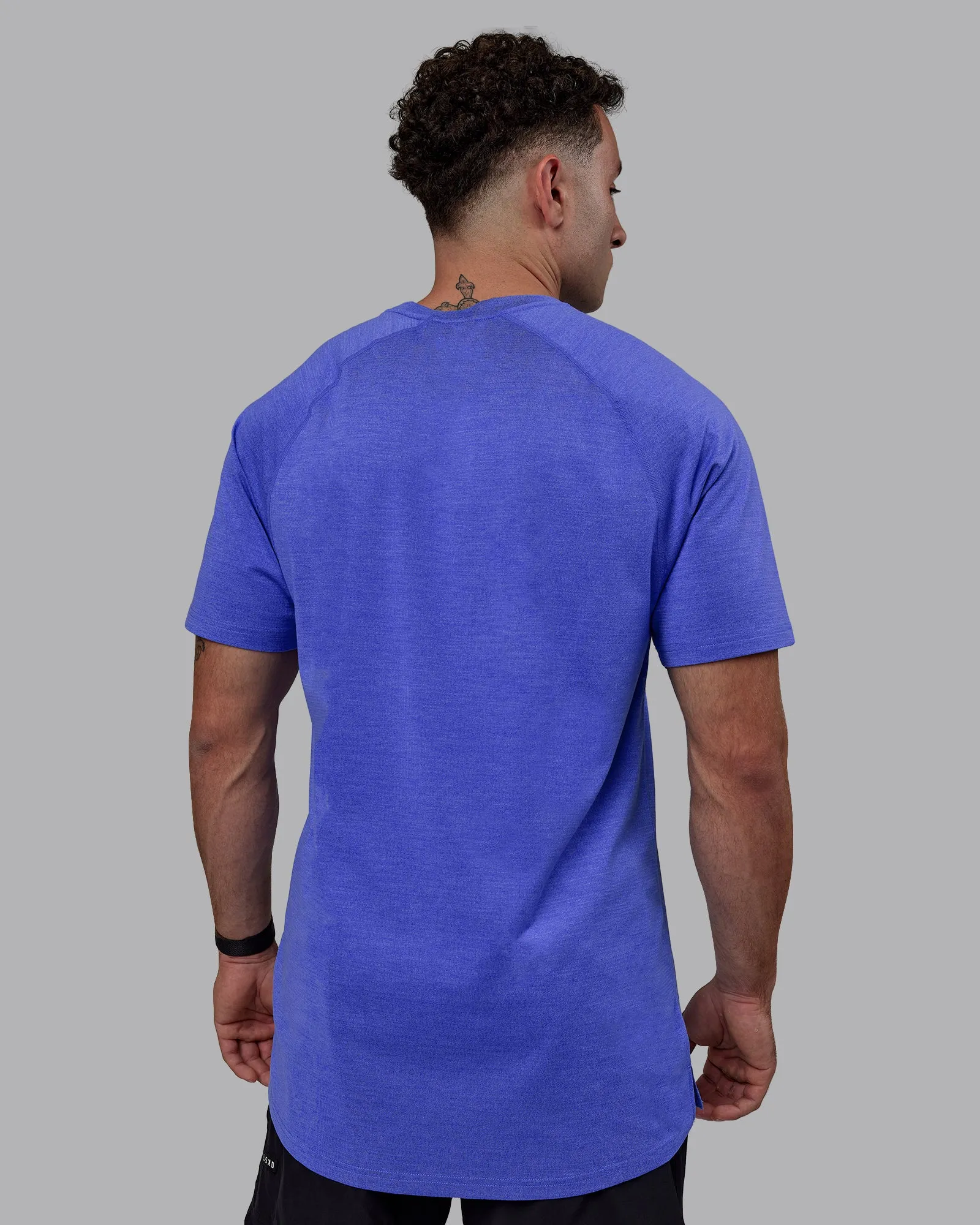 Perform VapourFLX Tee - Baja Blue Marl sold by LSKD product image thumbnail 4