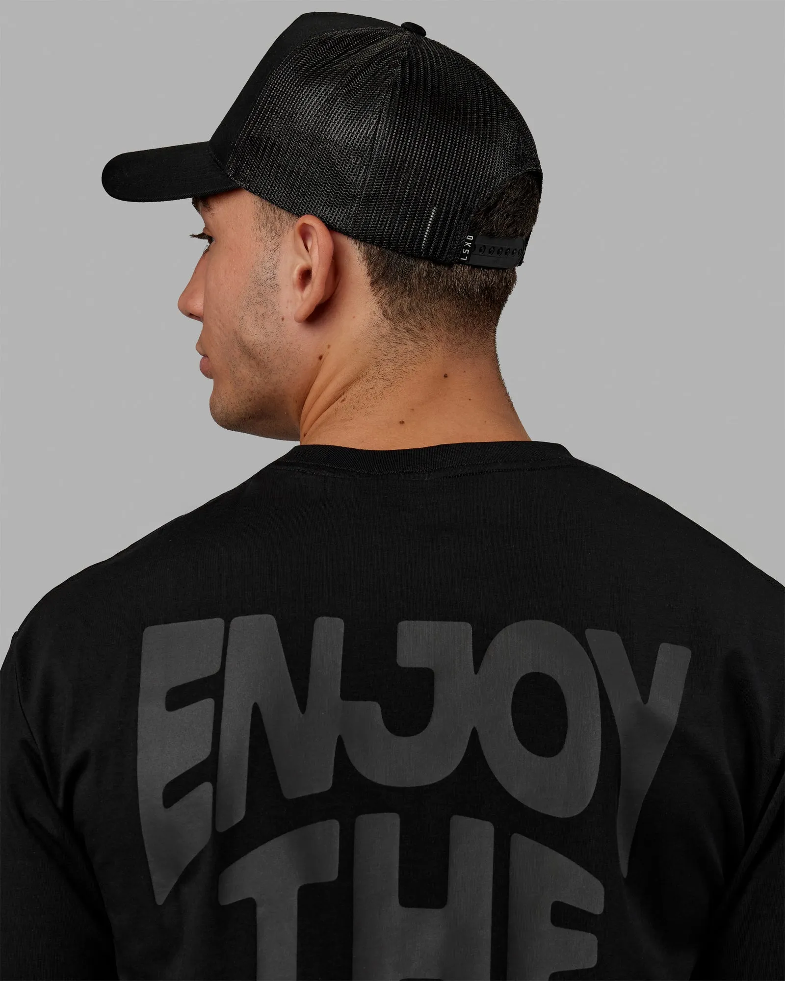 Daily Trucker Cap - Black-White sold by LSKD product image thumbnail 3