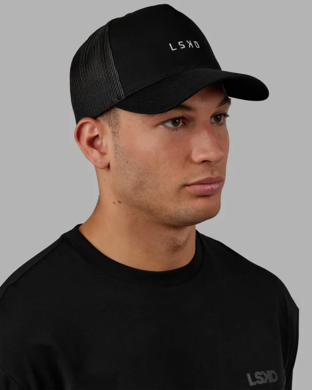 Daily Trucker Cap - Black-White sold by LSKD
