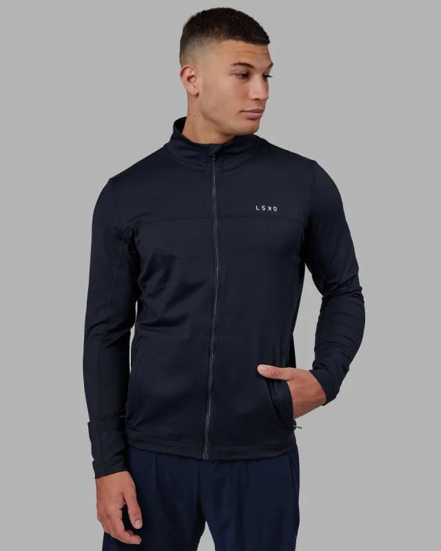 Stride Zip Through Performance Jacket - Navy made by LSKD