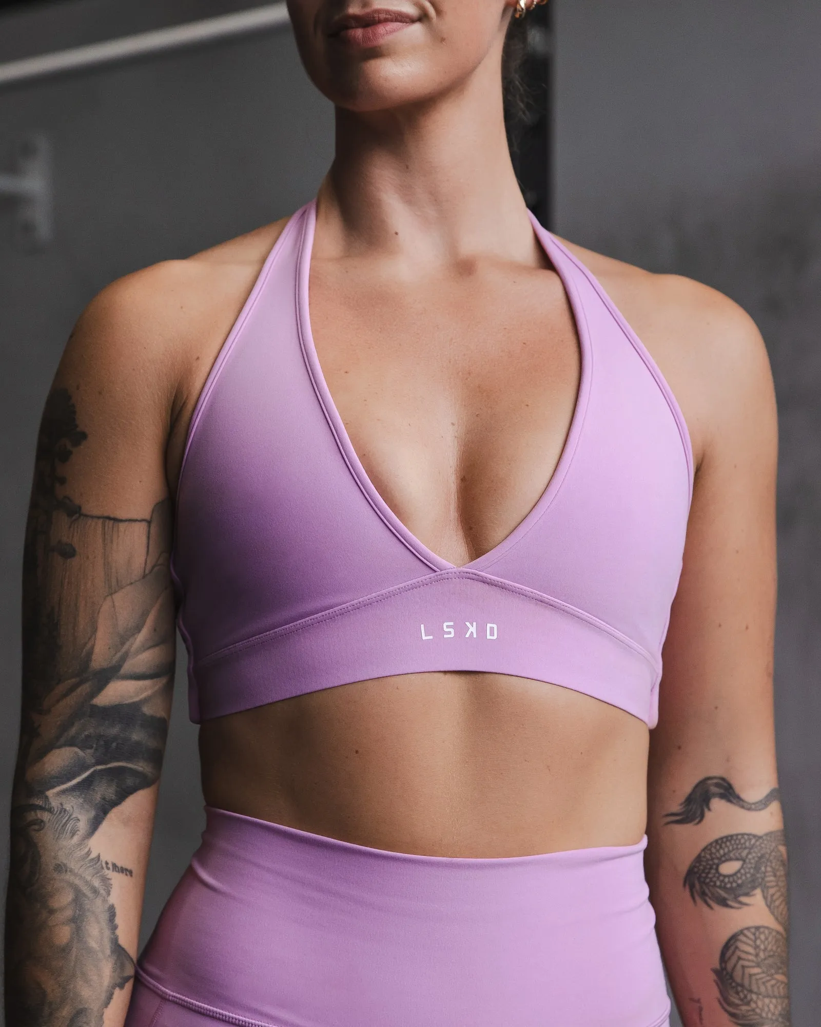 インナー・ルームウェアその他 RETROFETE 'Esti' bra Stamina Halter Sports Bra - Light Violet | Parallel