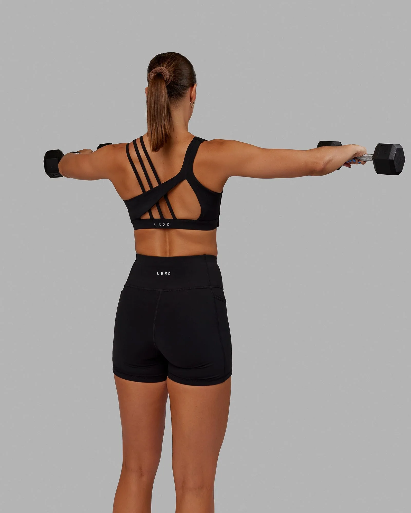 Galvanise Sports Bra - Black sold by LSKD product image thumbnail 4