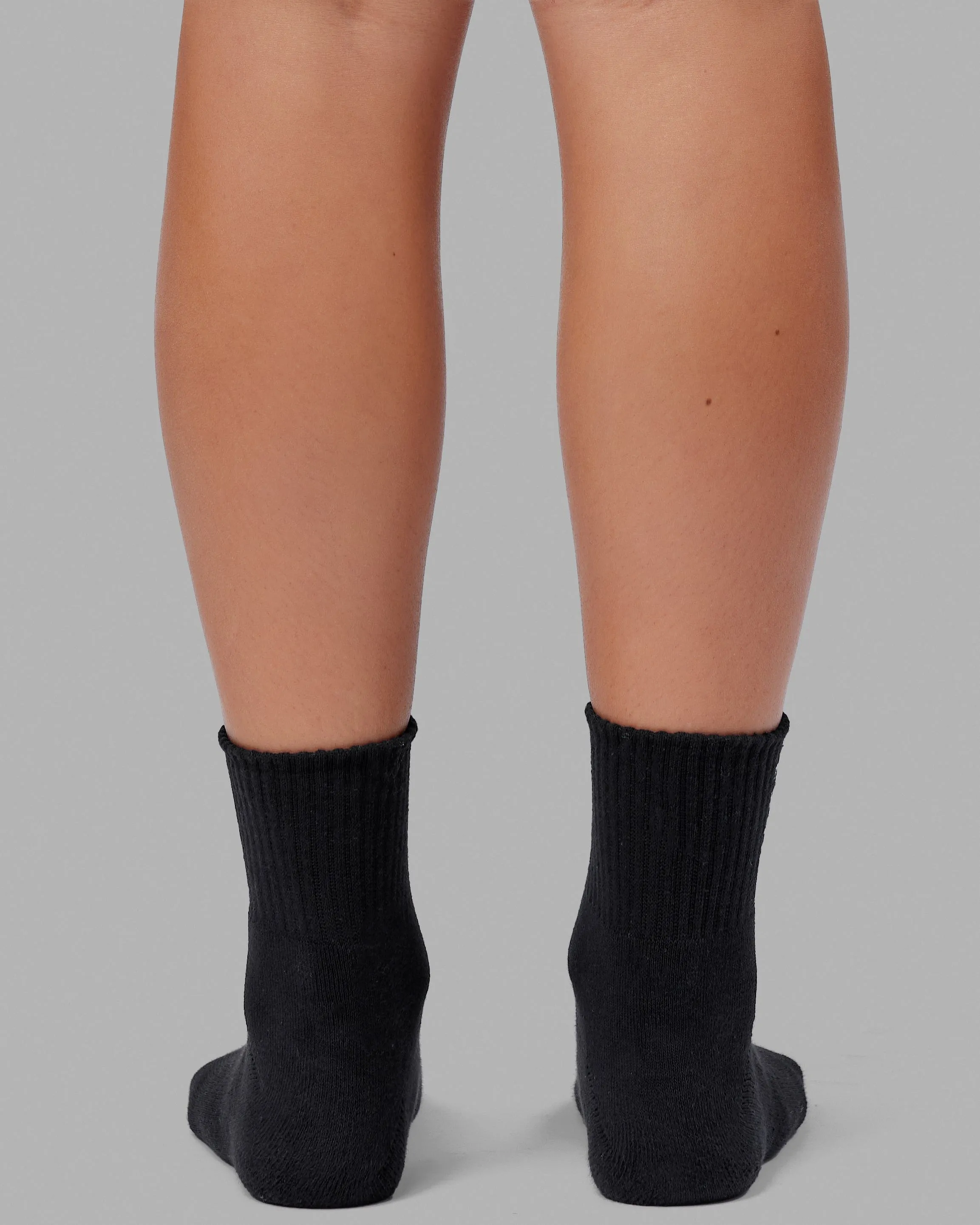 Signal Quarter Socks 3 Pack - Black-White sold by LSKD product image thumbnail 4