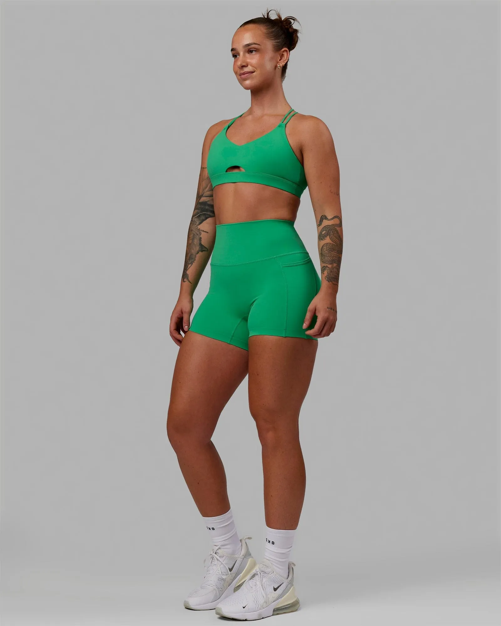 Pursue Sports Bra - Holly green sold by LSKD product image thumbnail 3