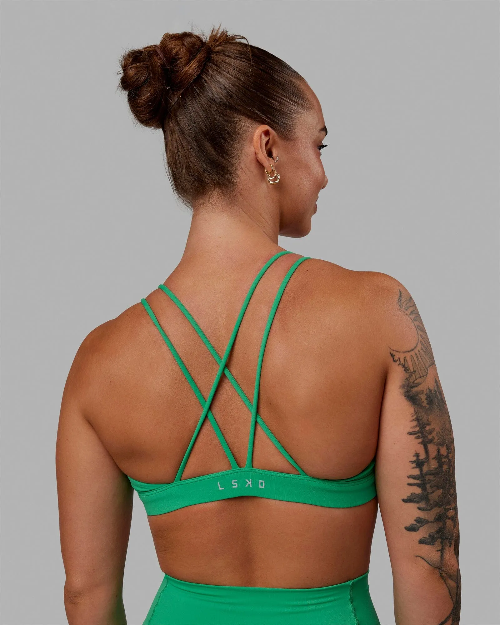 Pursue Sports Bra - Holly green sold by LSKD product image thumbnail 4
