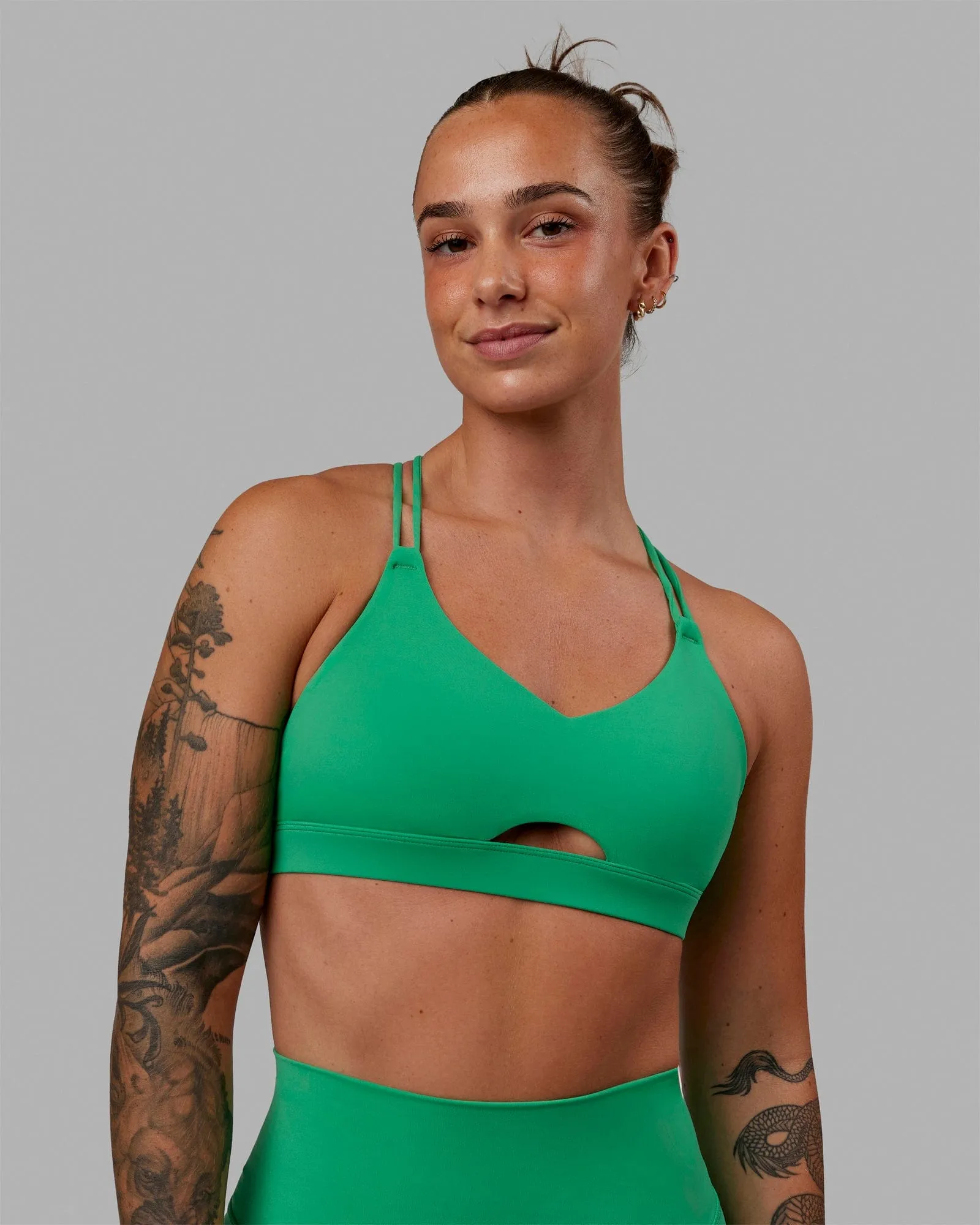 Pursue Sports Bra - Holly green sold by LSKD