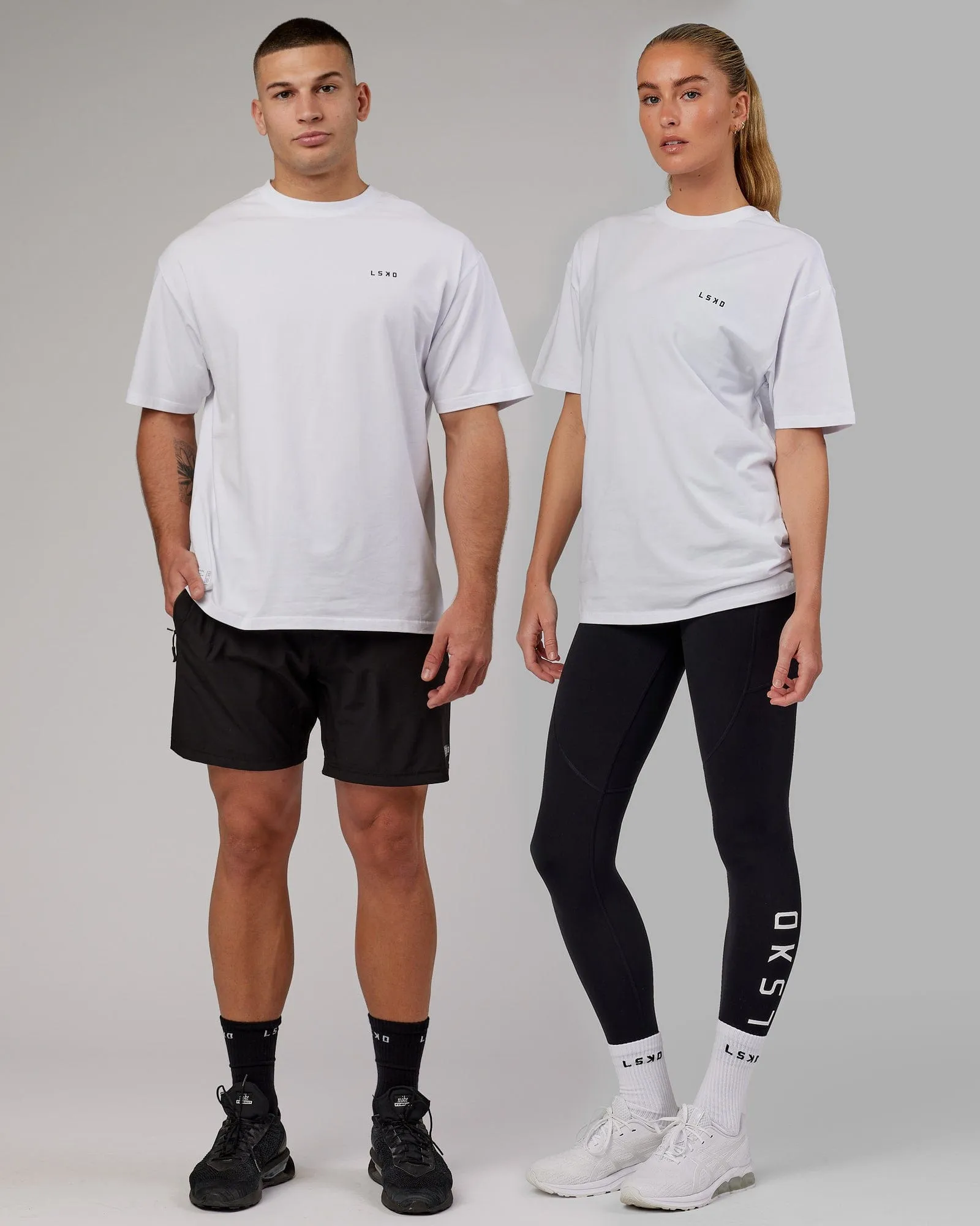 VS5 FLXCotton Tee Oversize - White-Black sold by LSKD
