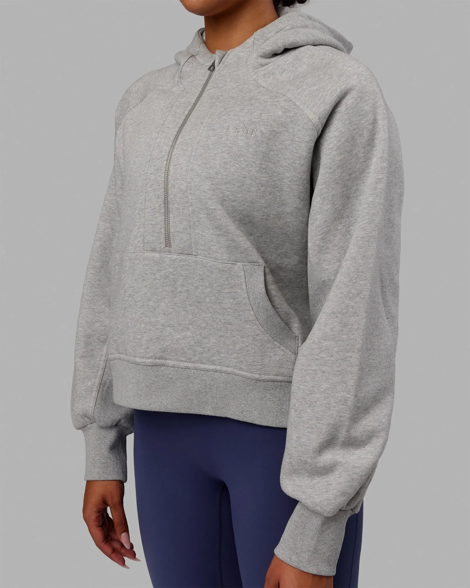 Pursue Hoodie - Light Grey Marl sold by LSKD product image thumbnail 5