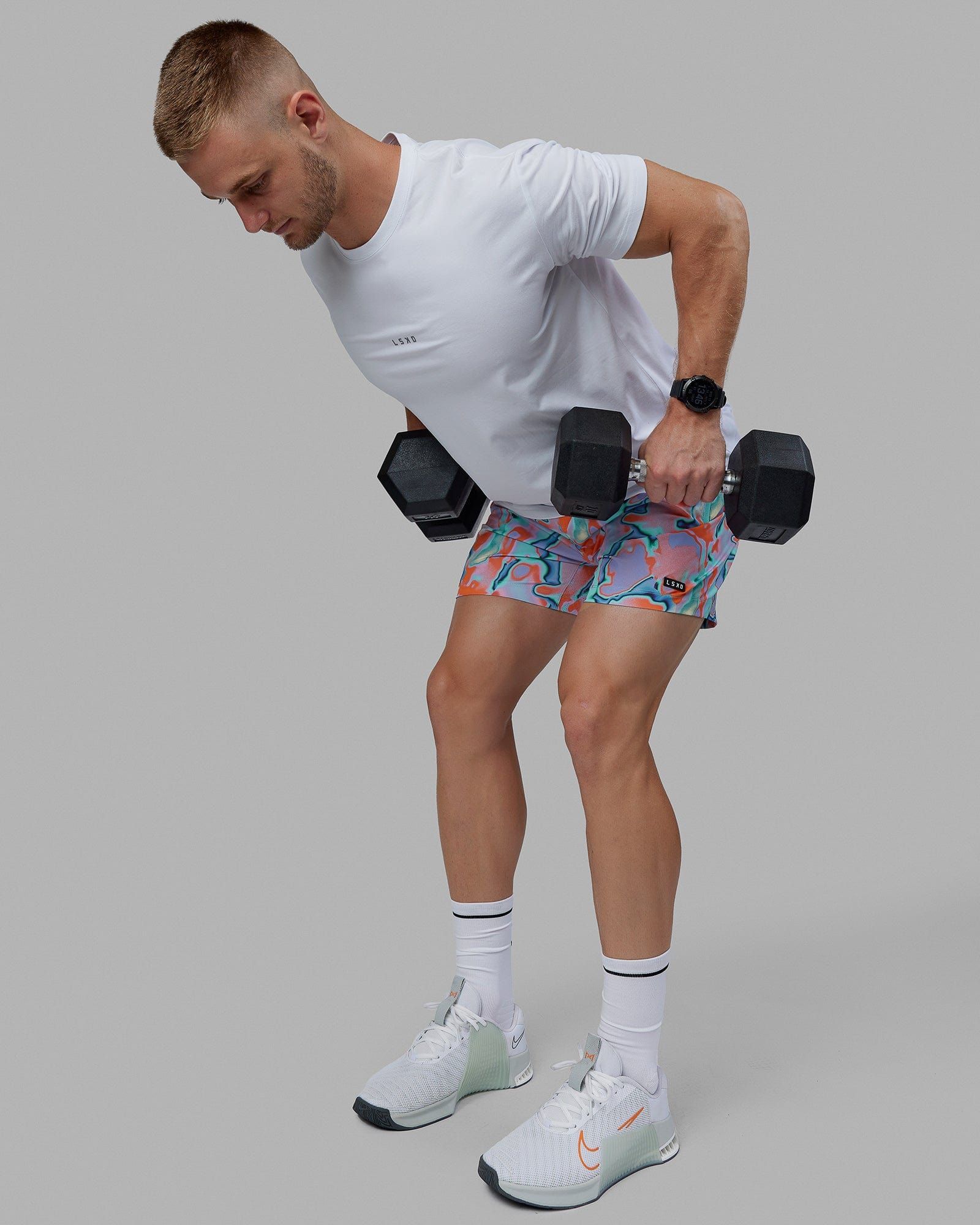 Rep 5" Performance Shorts - Plasma Red sold by LSKD product image thumbnail 5