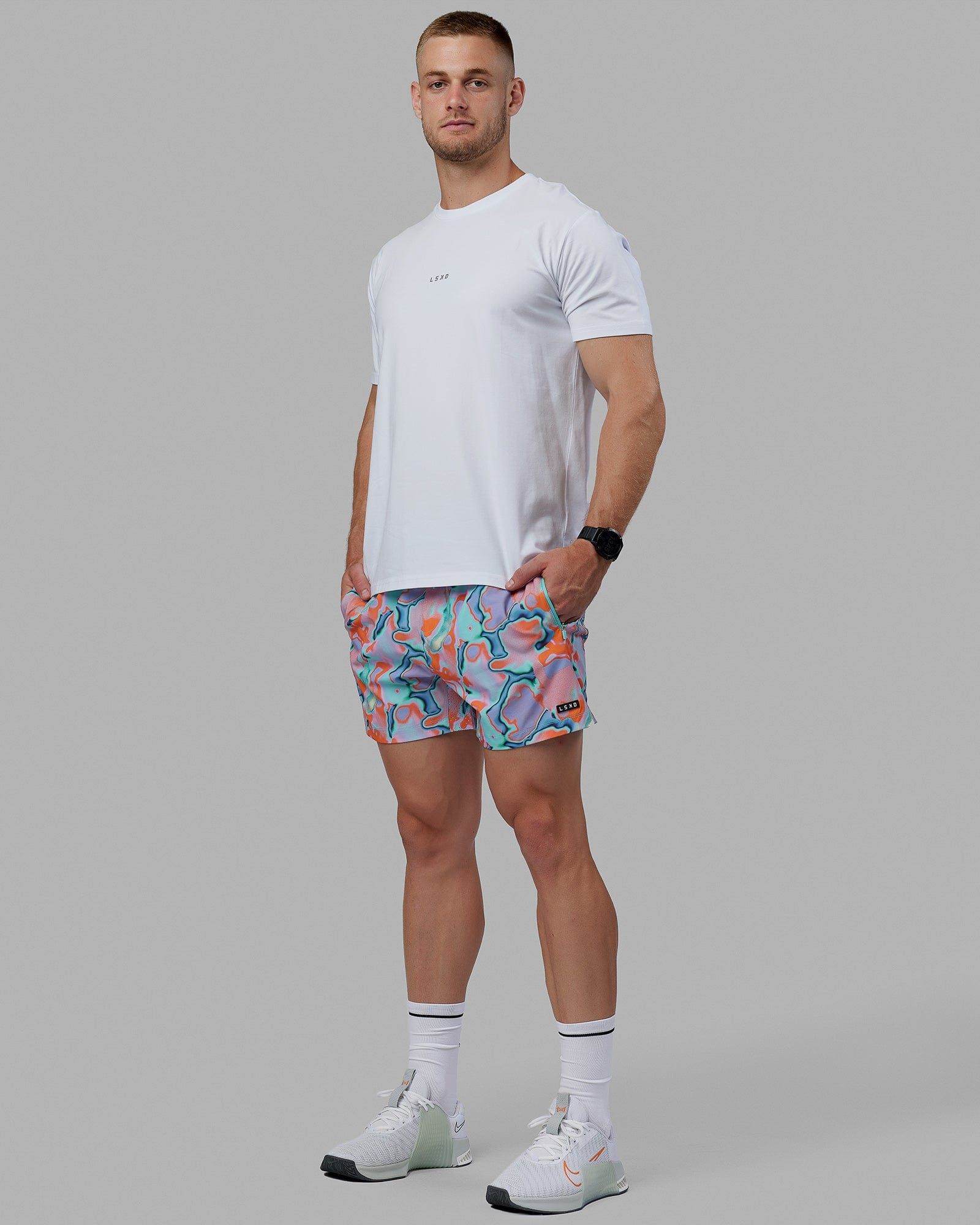Rep 5" Performance Shorts - Plasma Red sold by LSKD product image thumbnail 3