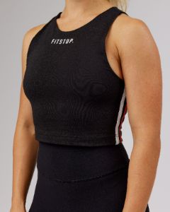 Fitstop Warm Up Tank - Black sold by LSKD