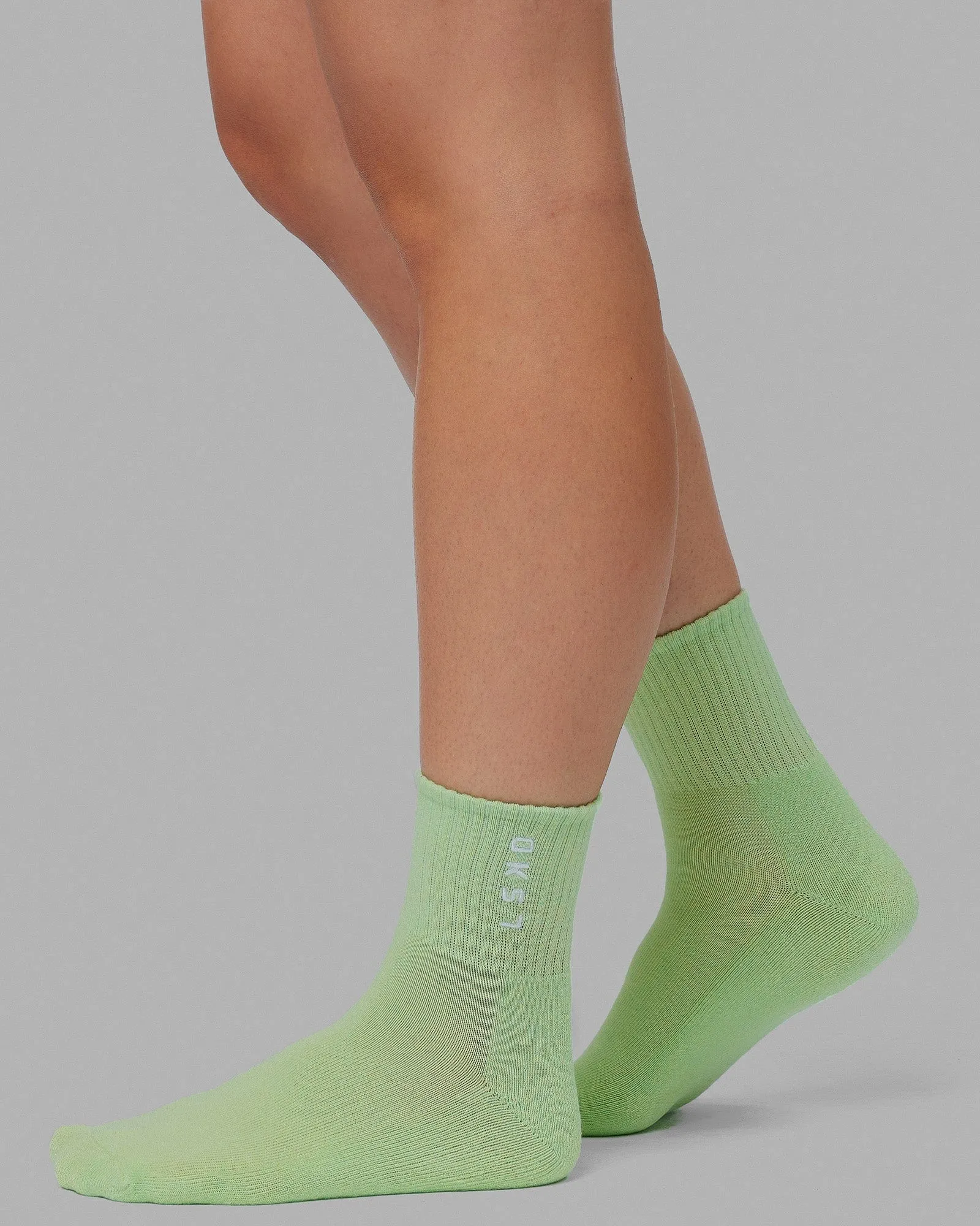 Signal 3 Pack Quarter Socks - Cornflower Blue/Pale Lilac/Green Fig sold by LSKD product image thumbnail 4