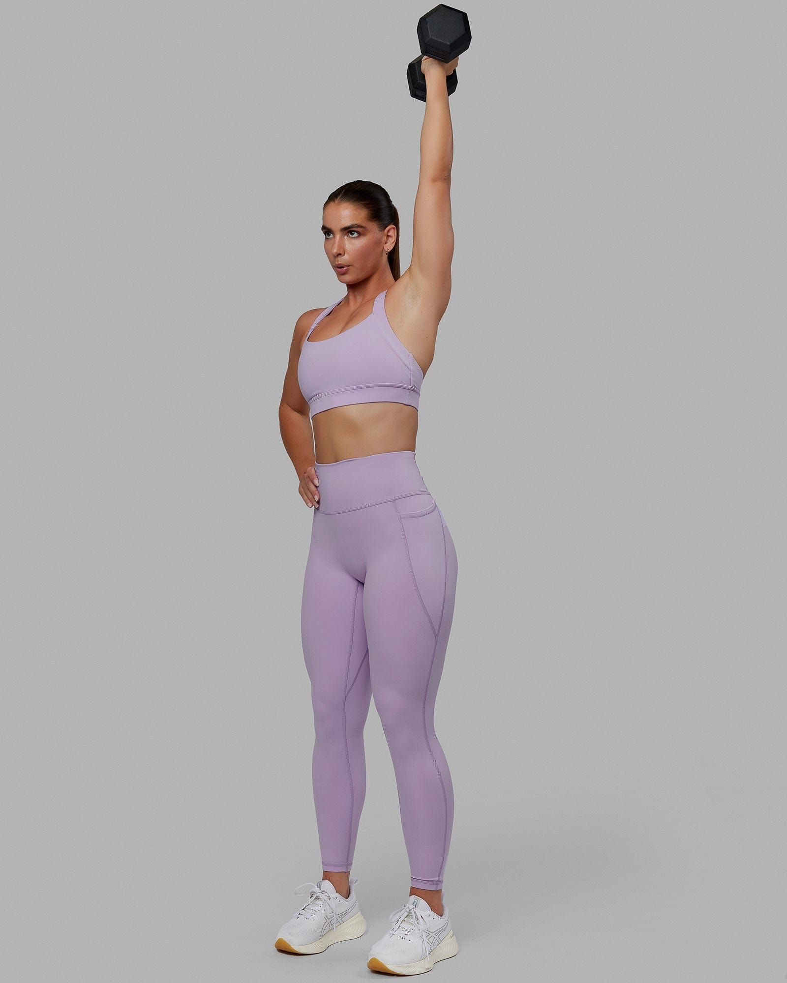 Fusion Full Length Tights - Pale Lilac sold by LSKD product image thumbnail 5