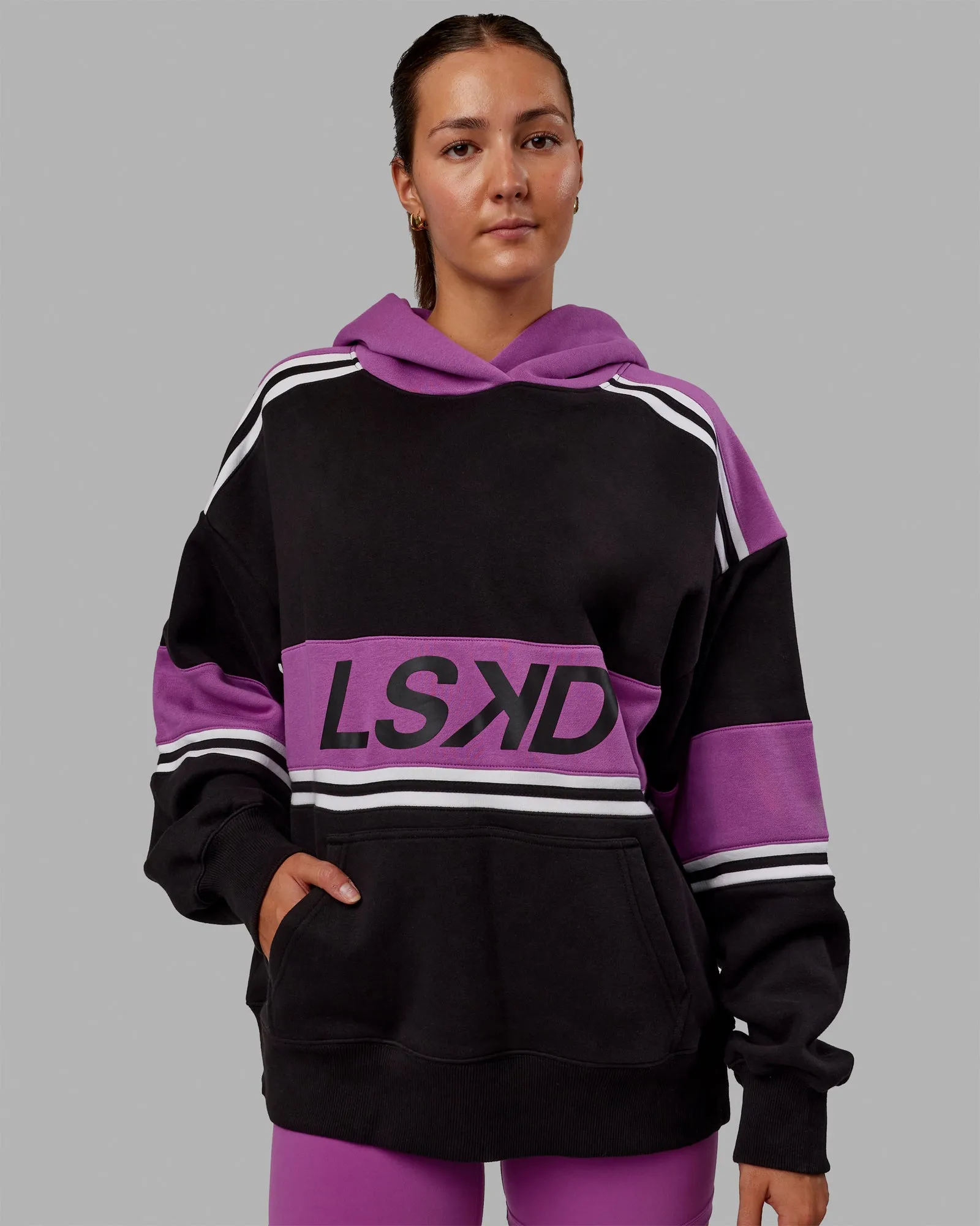 ど*ぶ様 XL LA+ DARKNESSS HOODIE / VIOLET ど*ぶ様 XL LA+ DARKNESSS HOODIE / VIOLET MW BOXY 2 COLOR ZIP