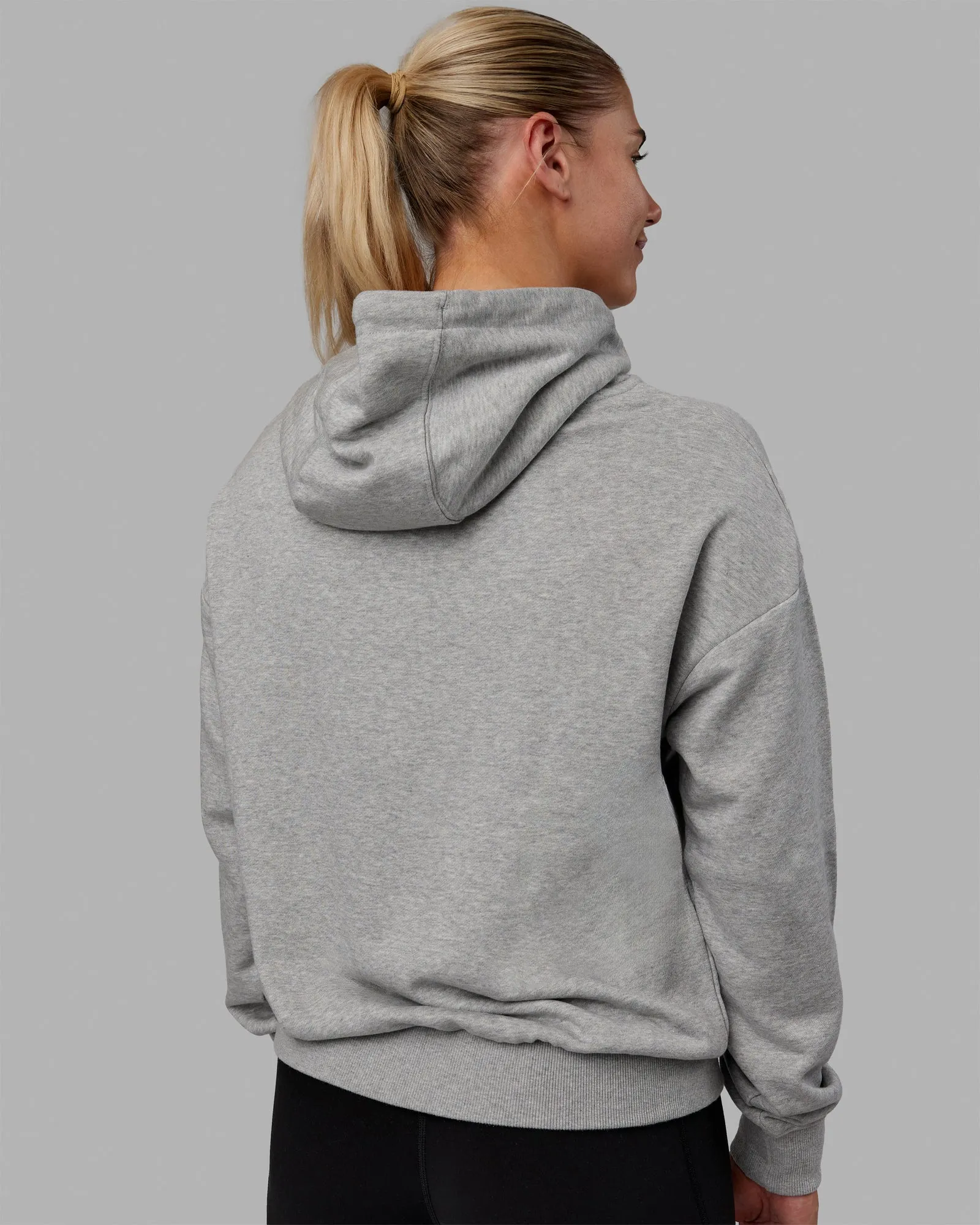 MVP Zip Through Hoodie - Light Grey Marl sold by LSKD product image thumbnail 4