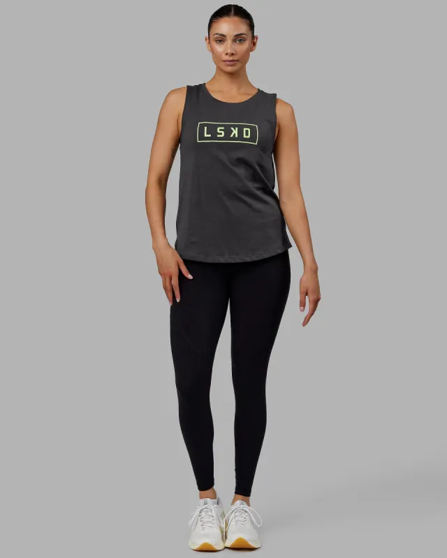 Luna Tank - Phantom-Green Fig sold by LSKD