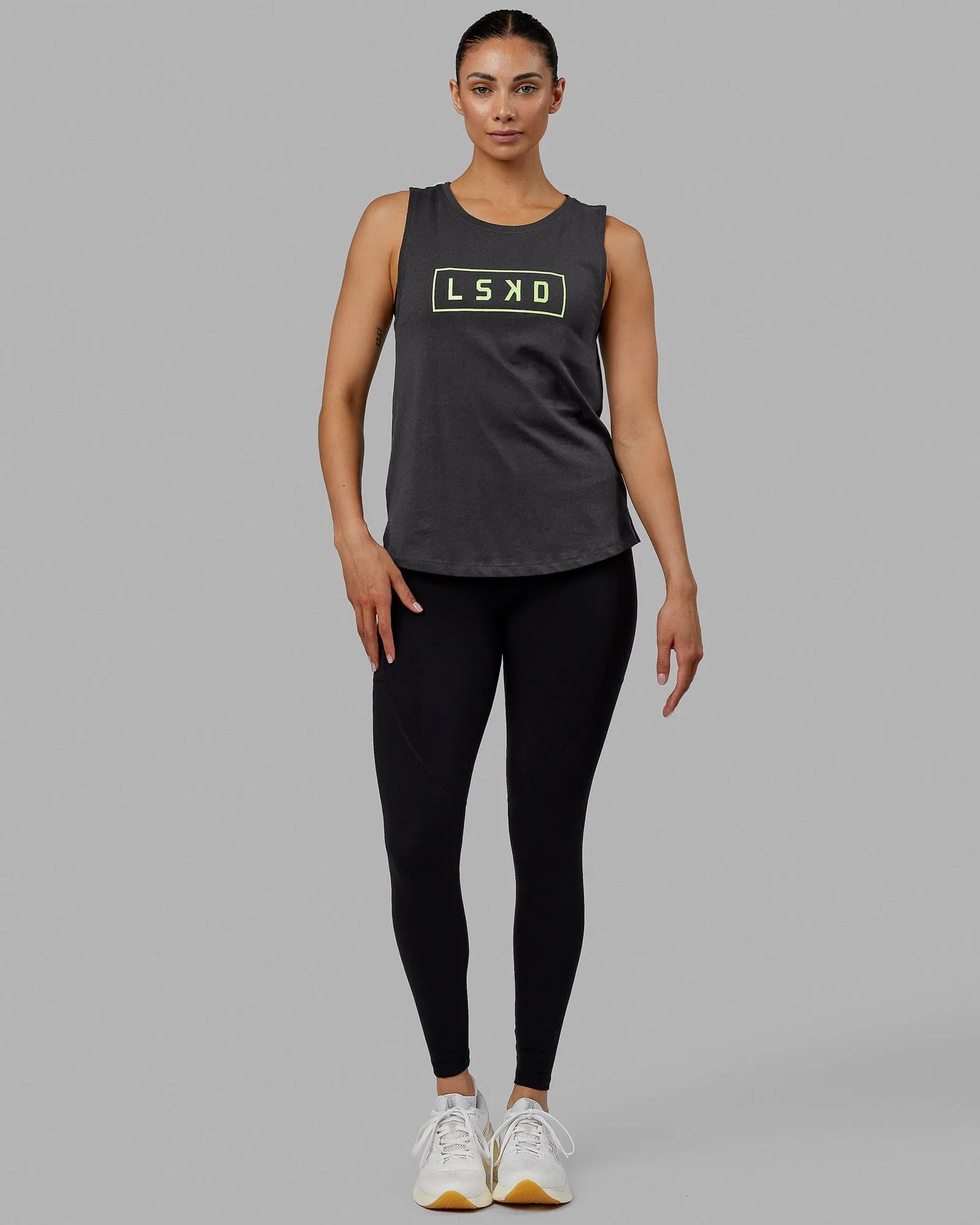 Luna Tank - Phantom-Green Fig sold by LSKD