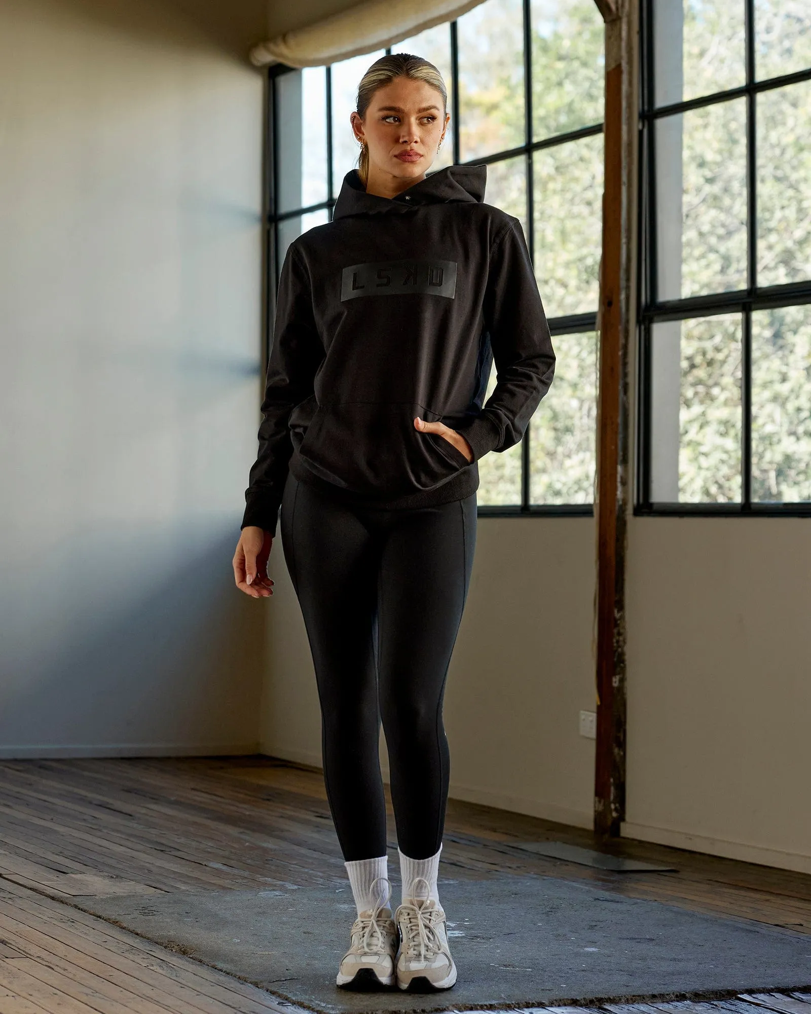 Strength FLXFLeece Hoodie - Black-Black sold by LSKD product image thumbnail 2